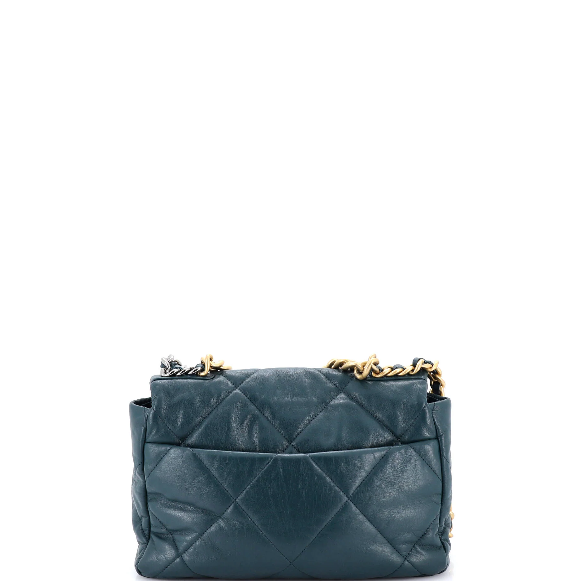 19 Flap Bag Quilted Leather Large - Image 3