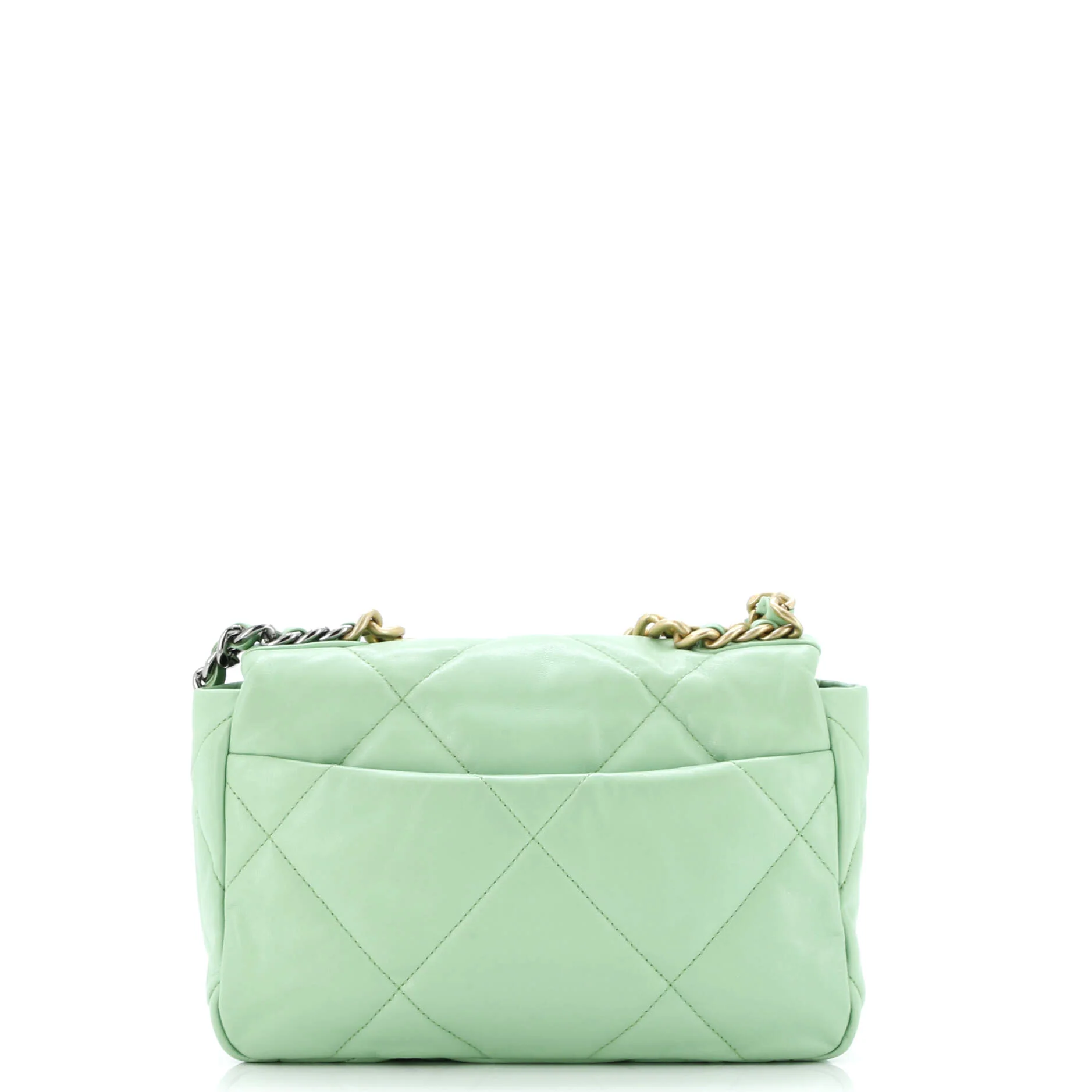 19 Flap Bag Quilted Leather Medium - Image 4