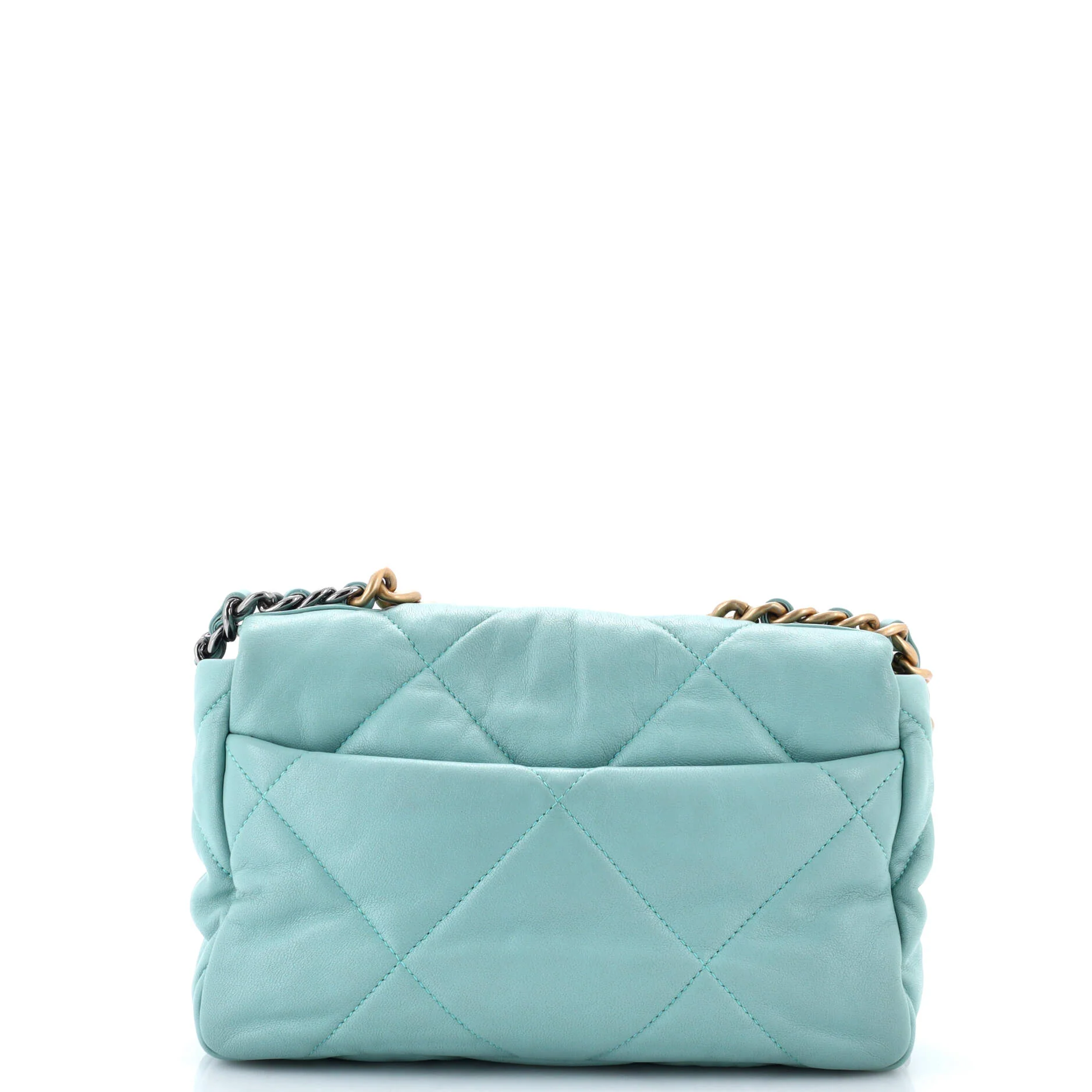 19 Flap Bag Quilted Leather Medium - Image 3