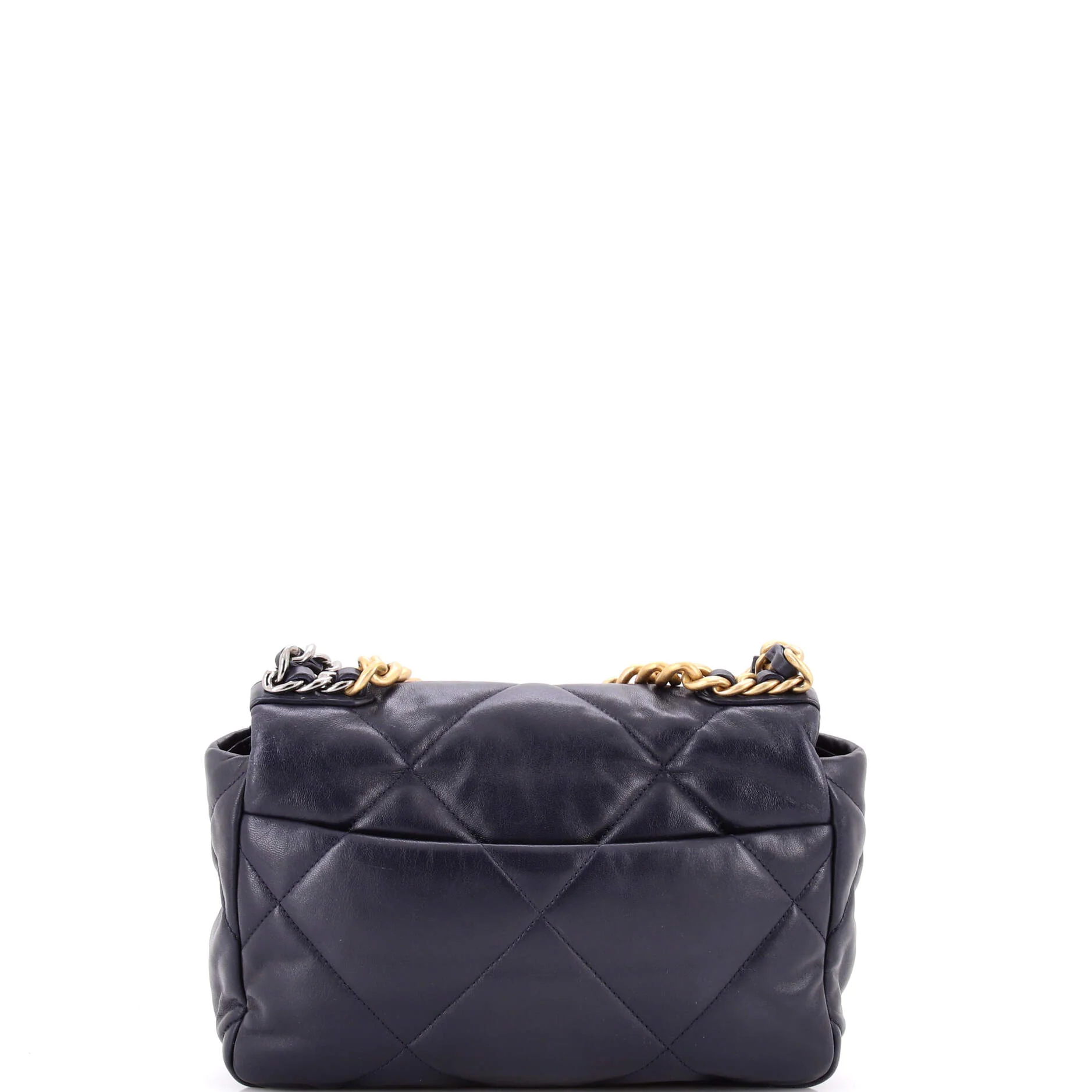 19 Flap Bag Quilted Leather Medium - Image 3