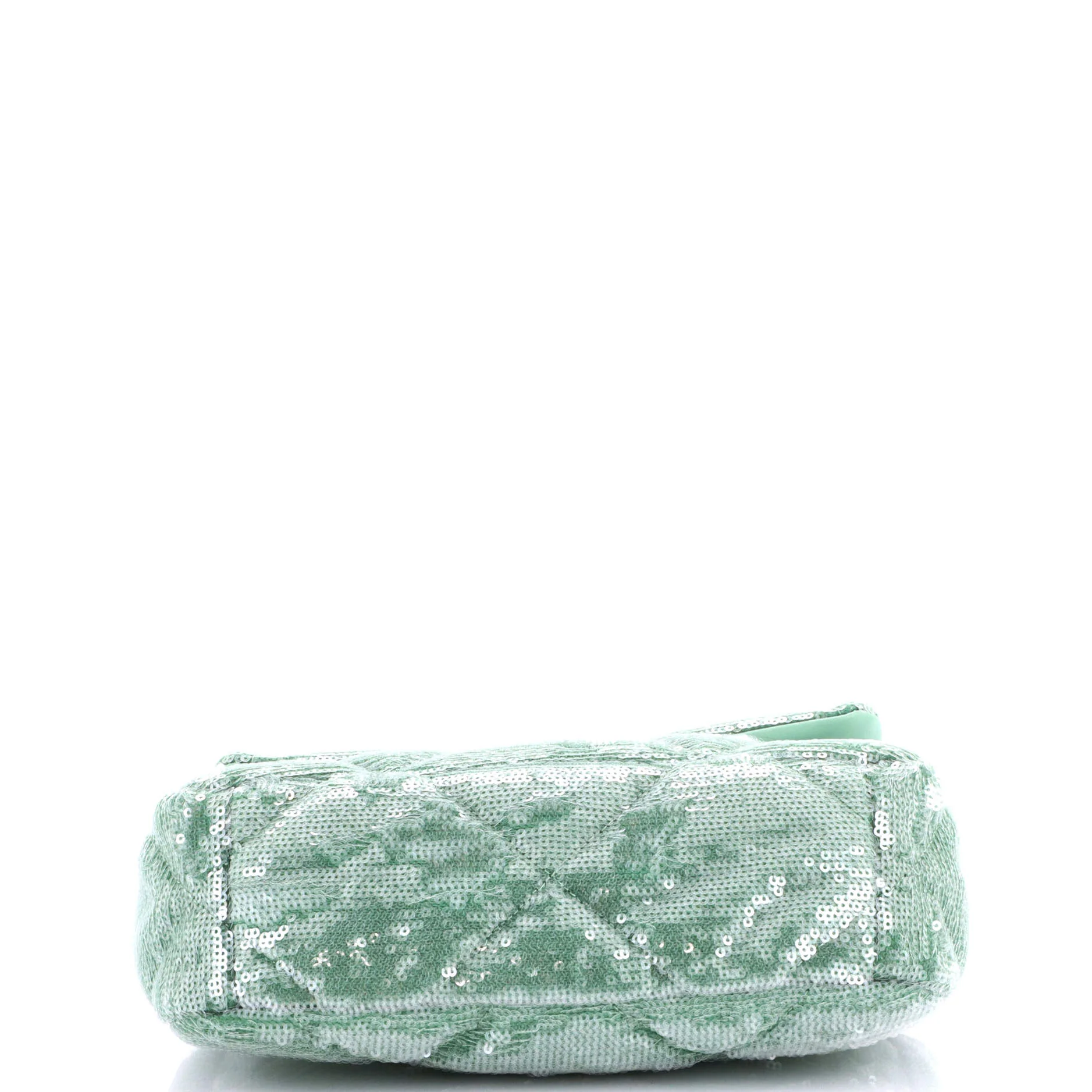 19 Flap Bag Quilted Sequins Medium - Image 5