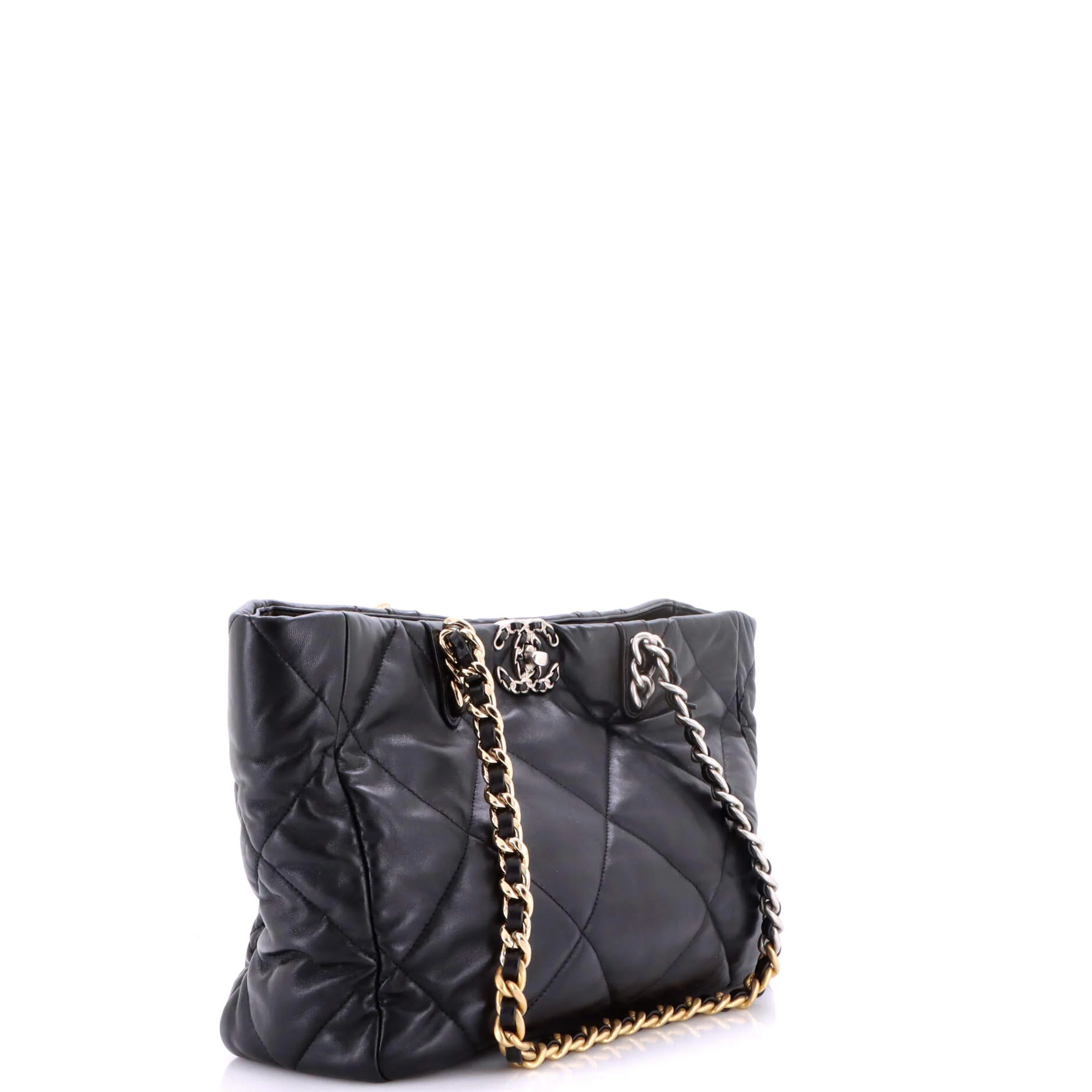 19 Shopping Bag Quilted Leather East West - Image 2