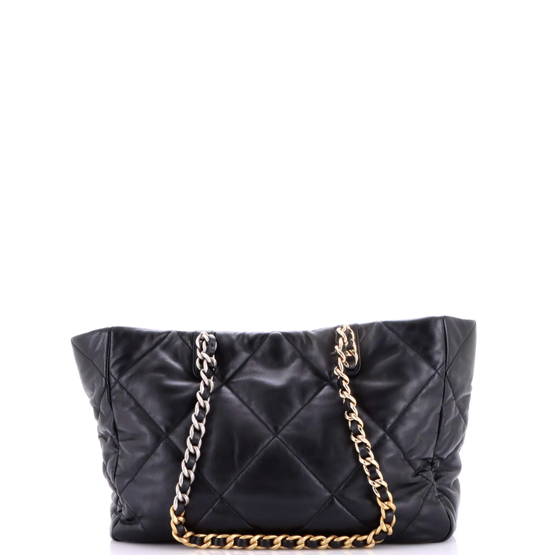 19 Shopping Bag Quilted Leather East West - Image 3