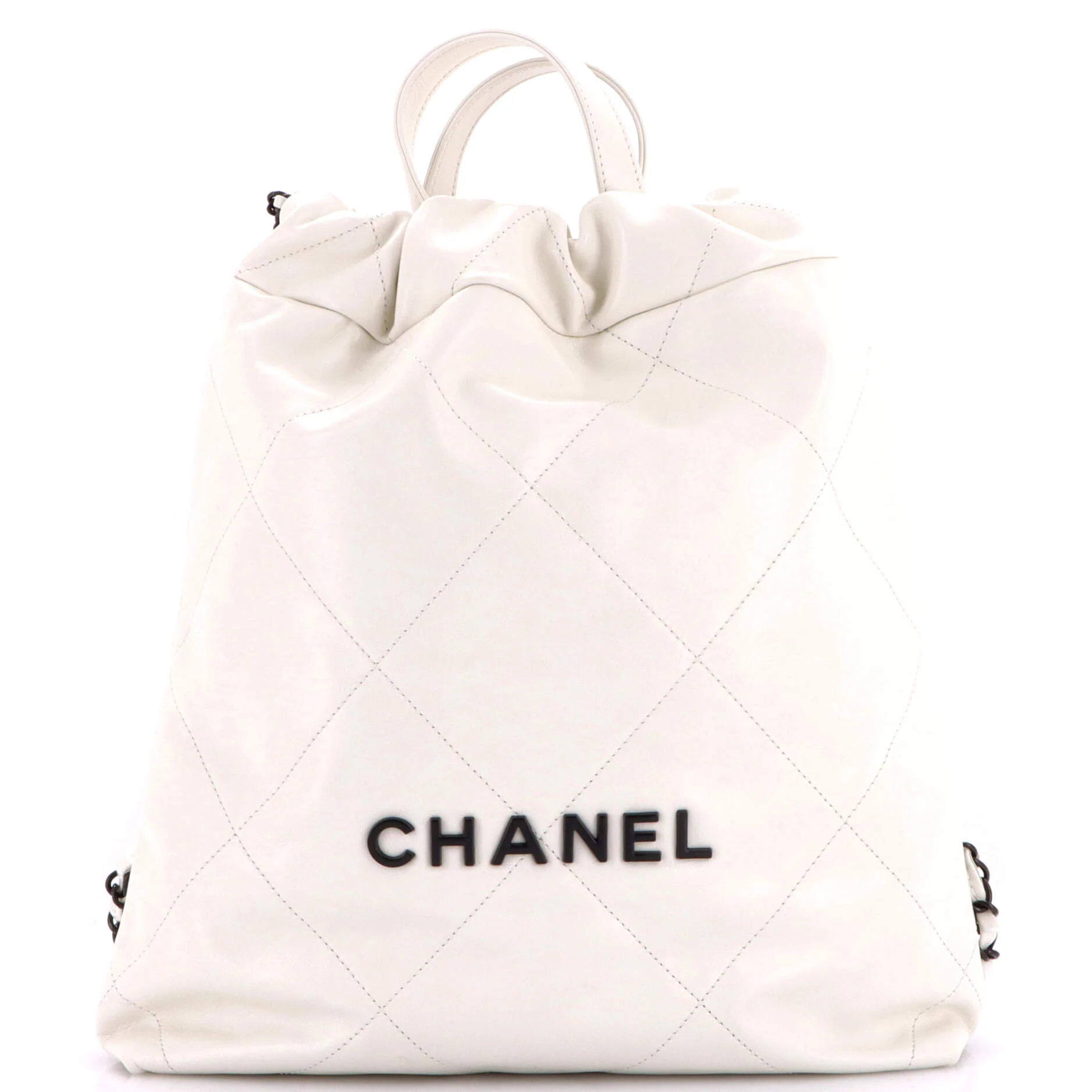 22 Chain Backpack Quilted Calfskin Medium
