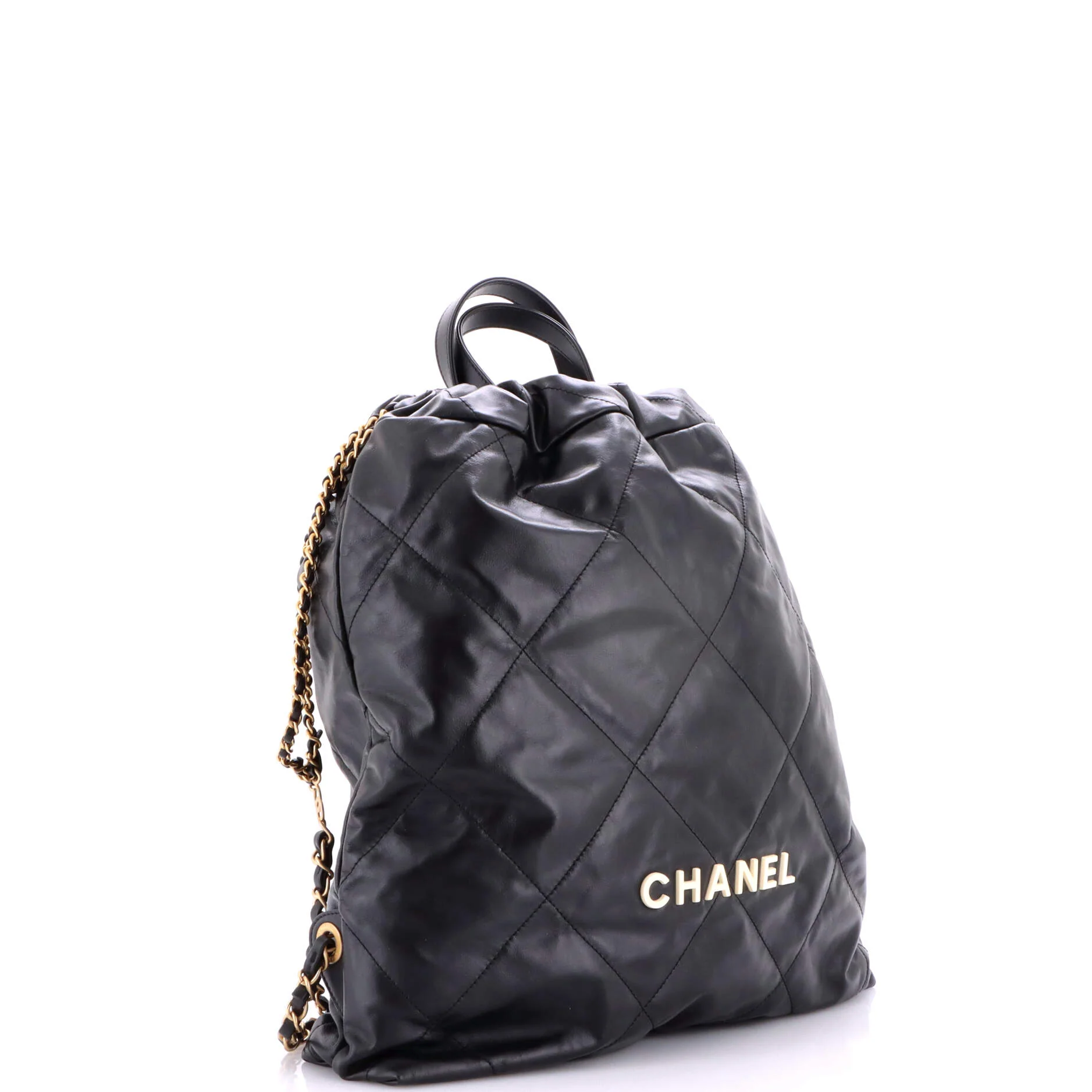 22 Chain Backpack Quilted Calfskin Medium - Image 2