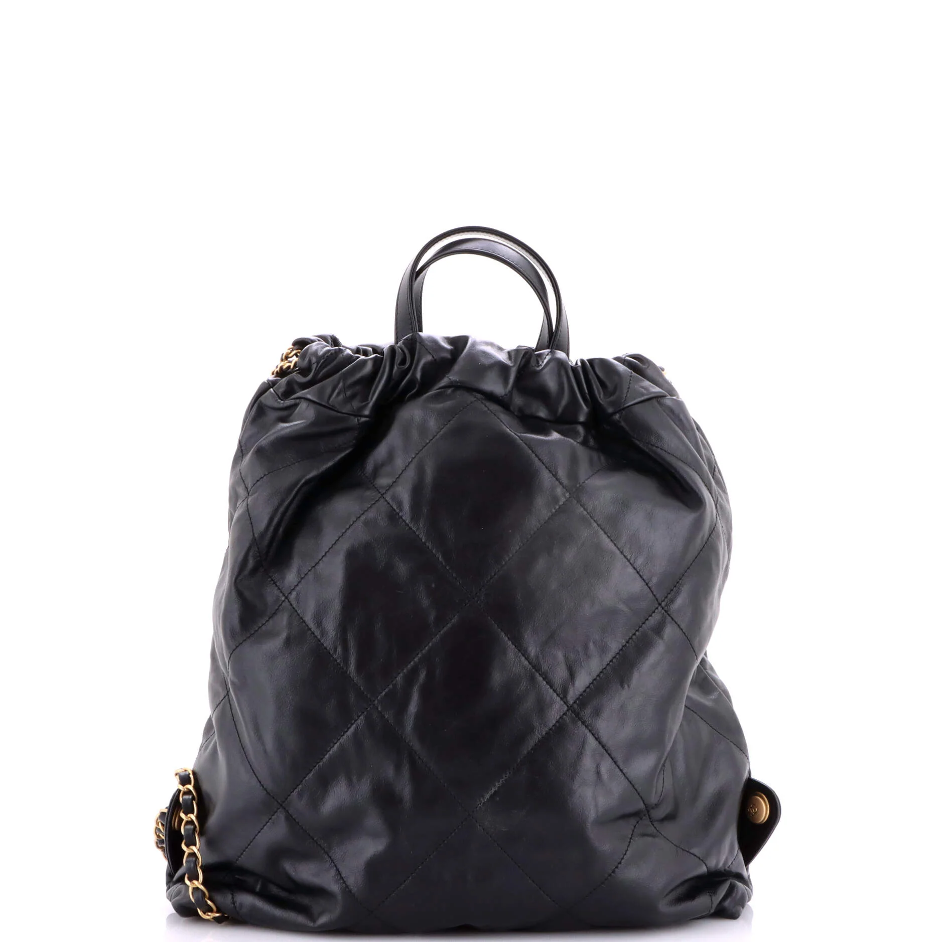 22 Chain Backpack Quilted Calfskin Medium - Image 3