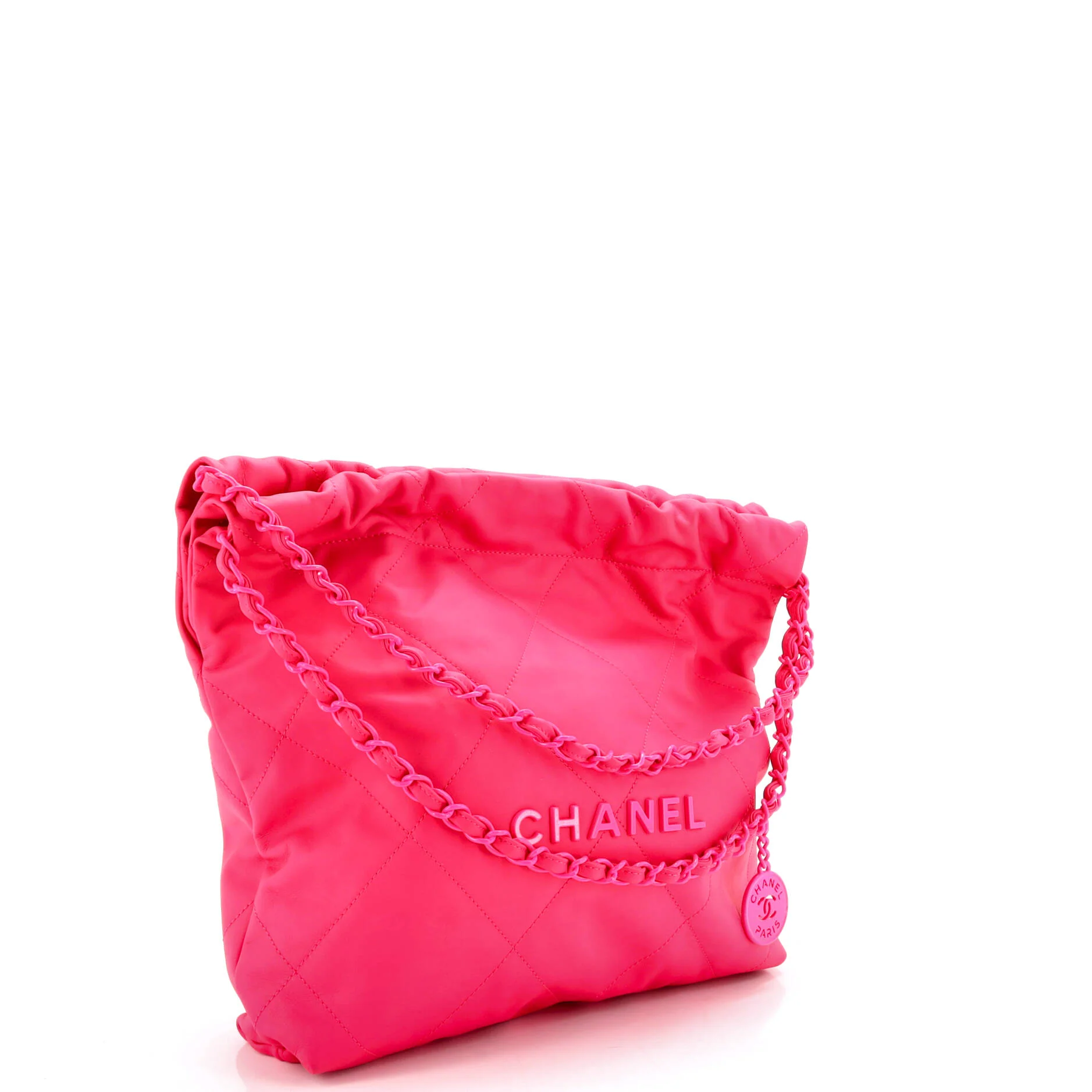 22 Chain Hobo Quilted Calfskin Small - Image 3