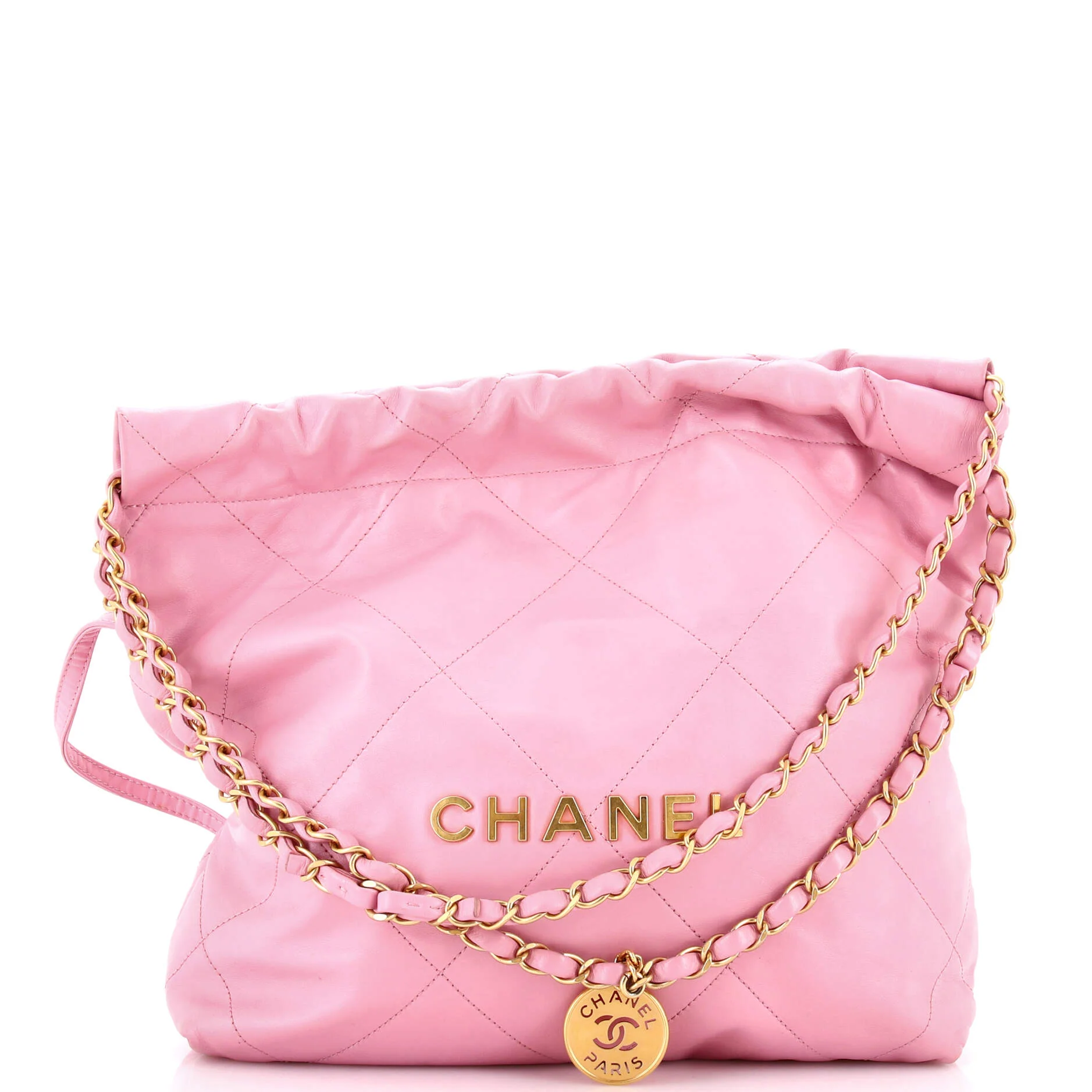 22 Chain Hobo Quilted Calfskin Small