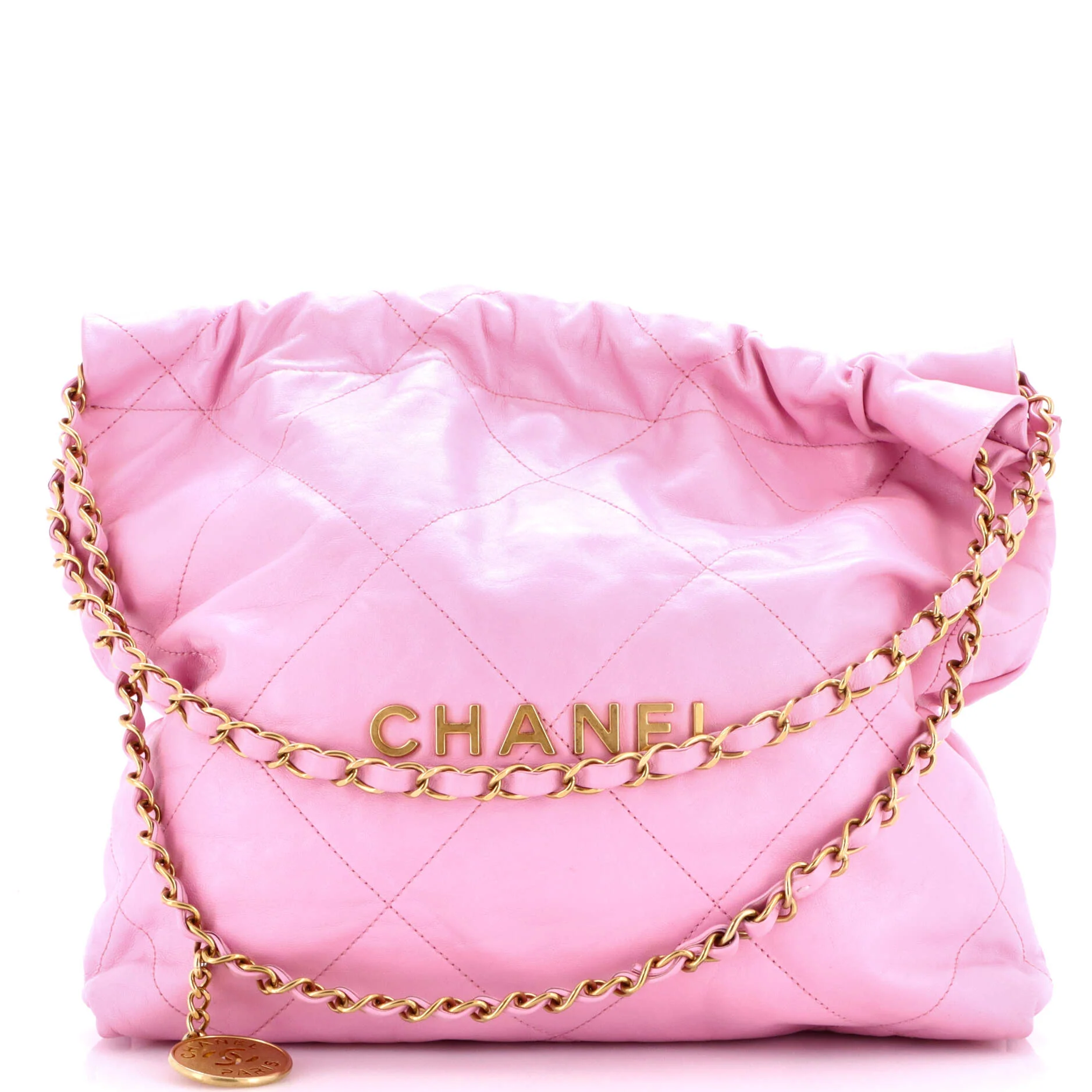 22 Chain Hobo Quilted Calfskin Small