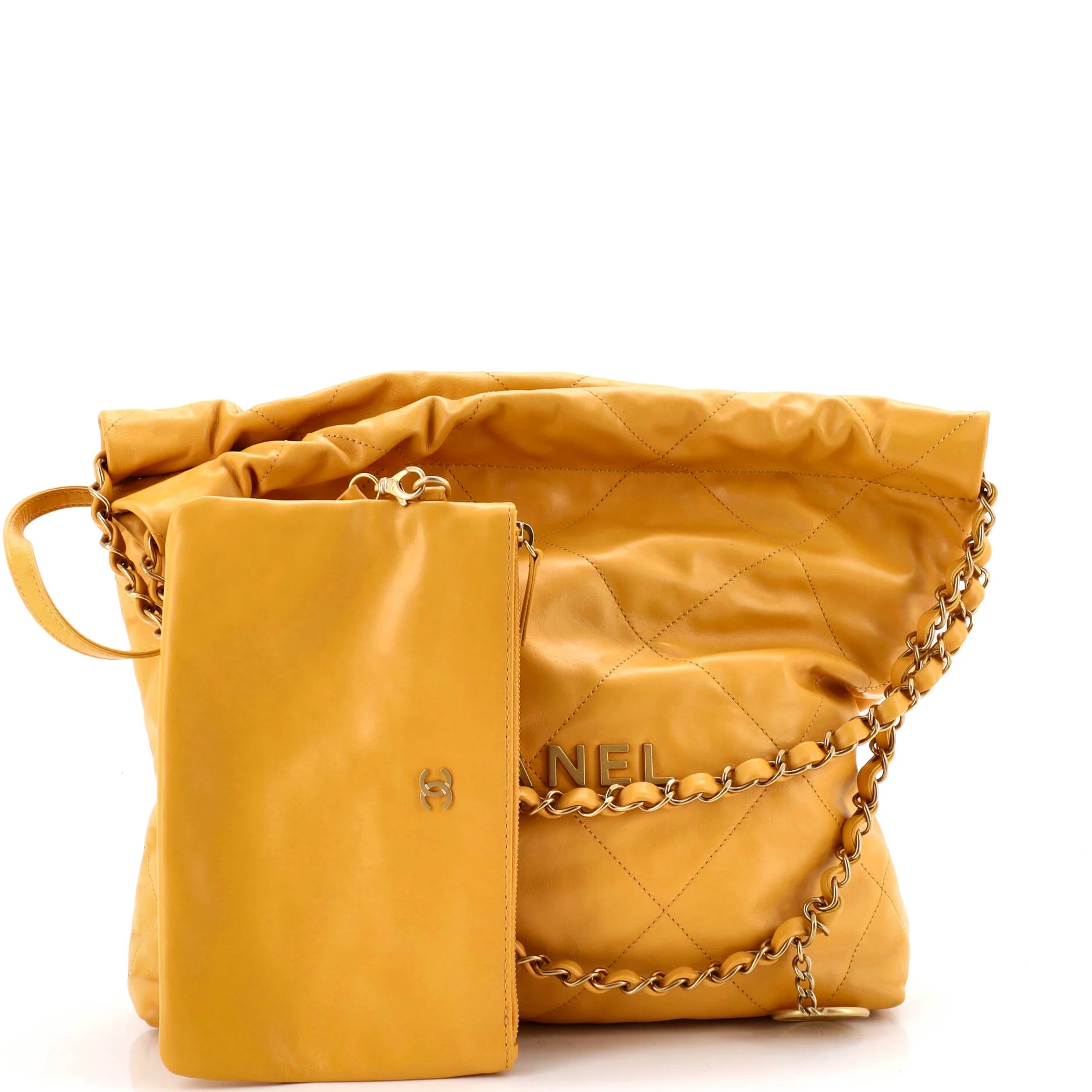 22 Chain Hobo Quilted Calfskin Small - Image 2