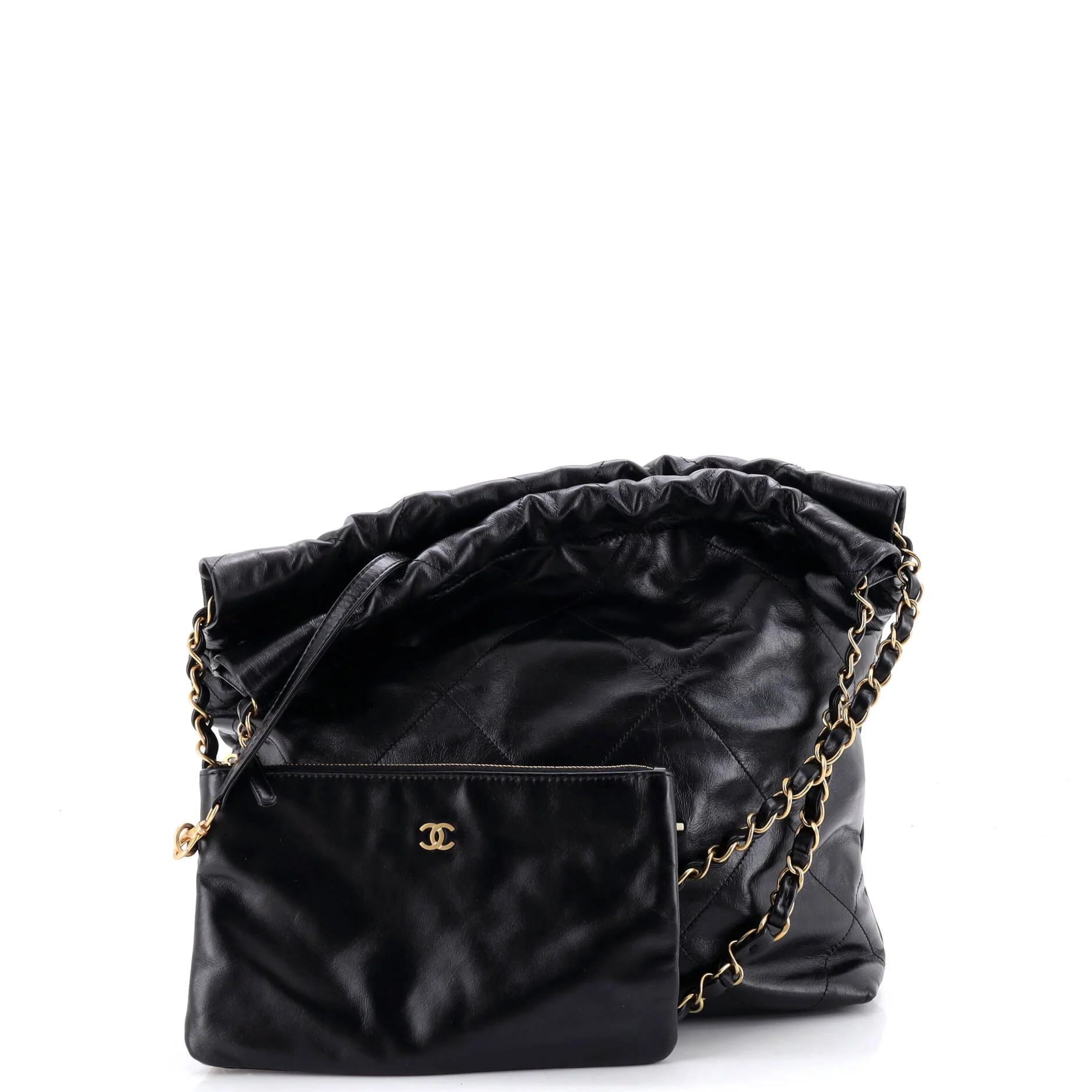 22 Chain Hobo Quilted Calfskin Small - Image 2