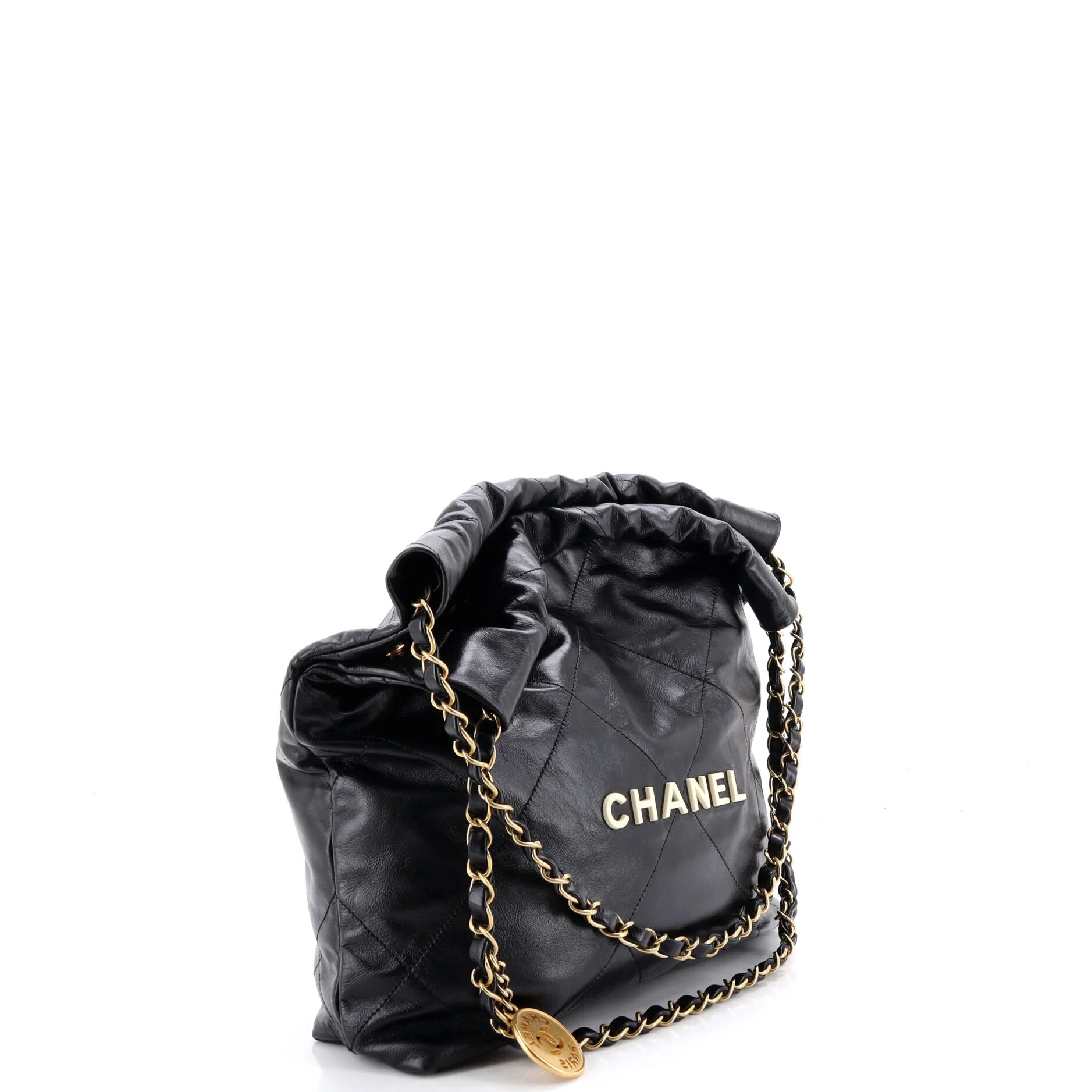 22 Chain Hobo Quilted Calfskin Small - Image 3