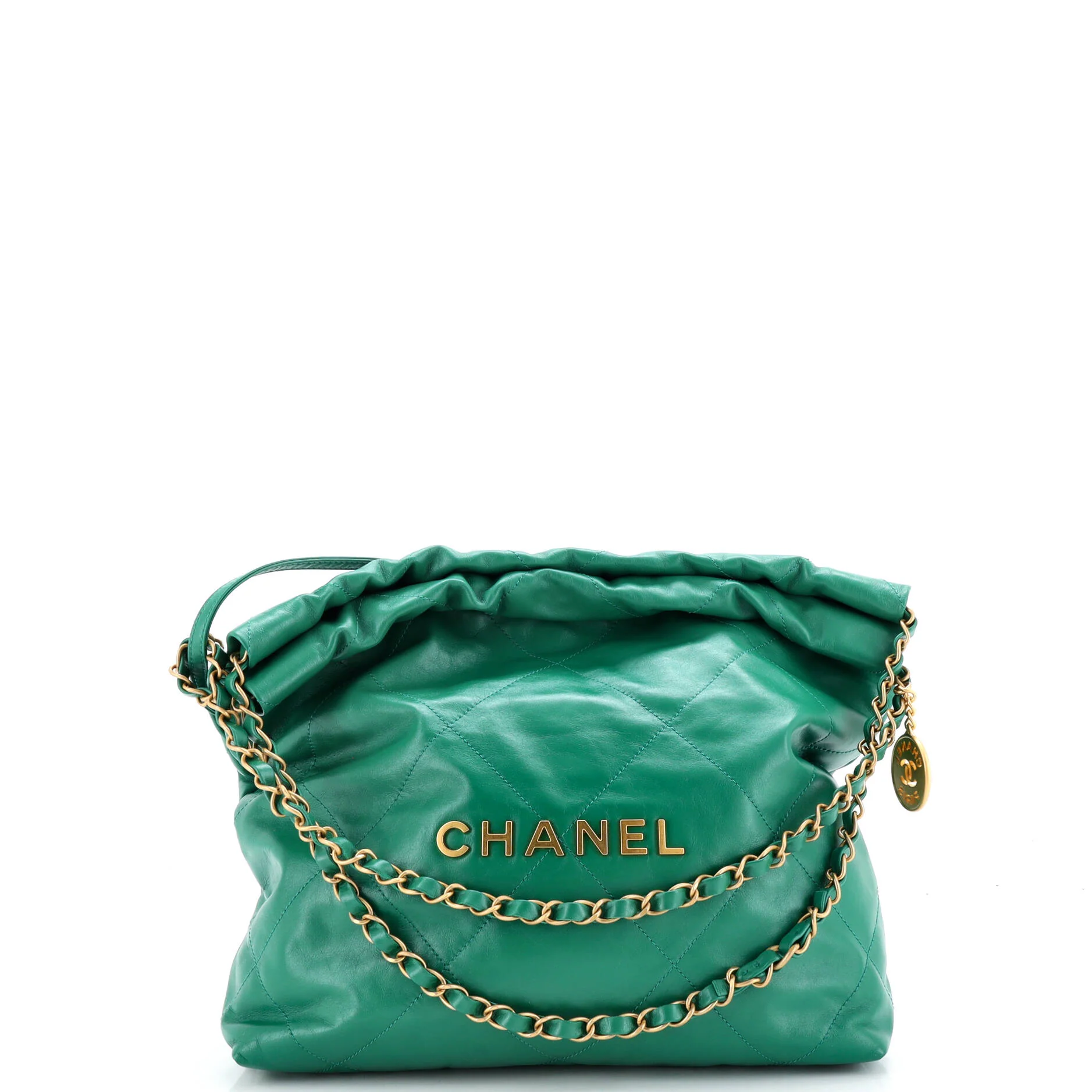 22 Chain Hobo Quilted Calfskin Small