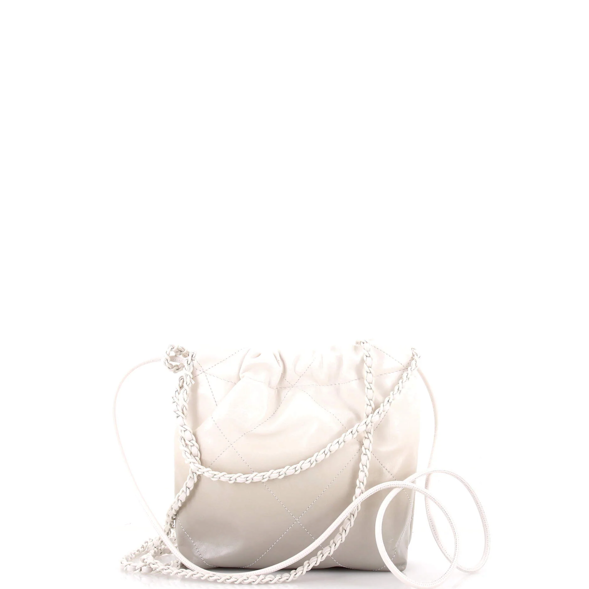 22 Chain Hobo Quilted Metallic Degrade Calfskin Mini - Image 3