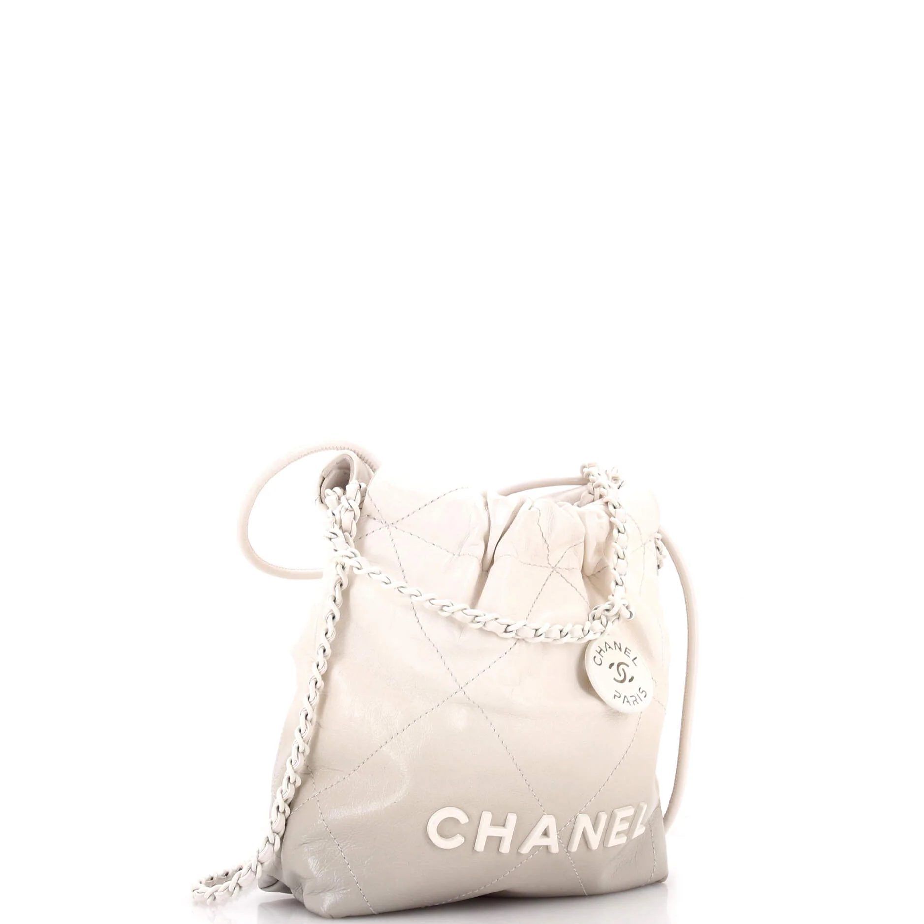 22 Chain Hobo Quilted Metallic Degrade Calfskin Mini - Image 2