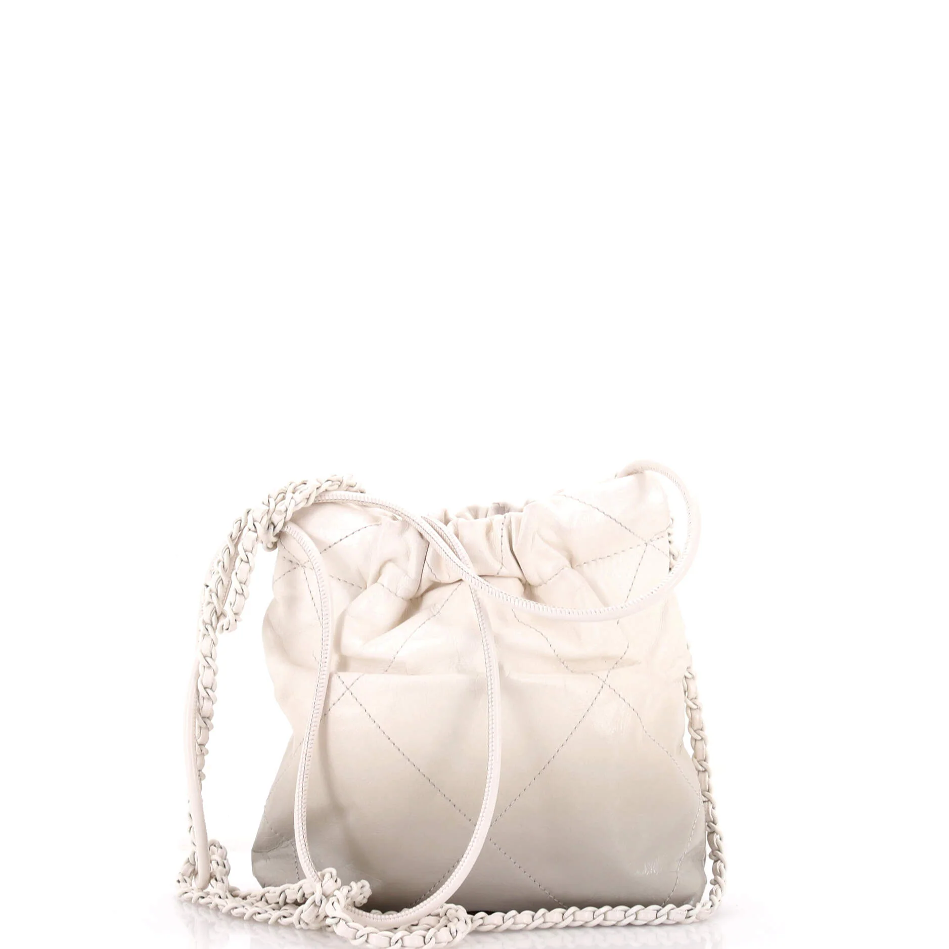22 Chain Hobo Quilted Metallic Degrade Calfskin Mini - Image 3