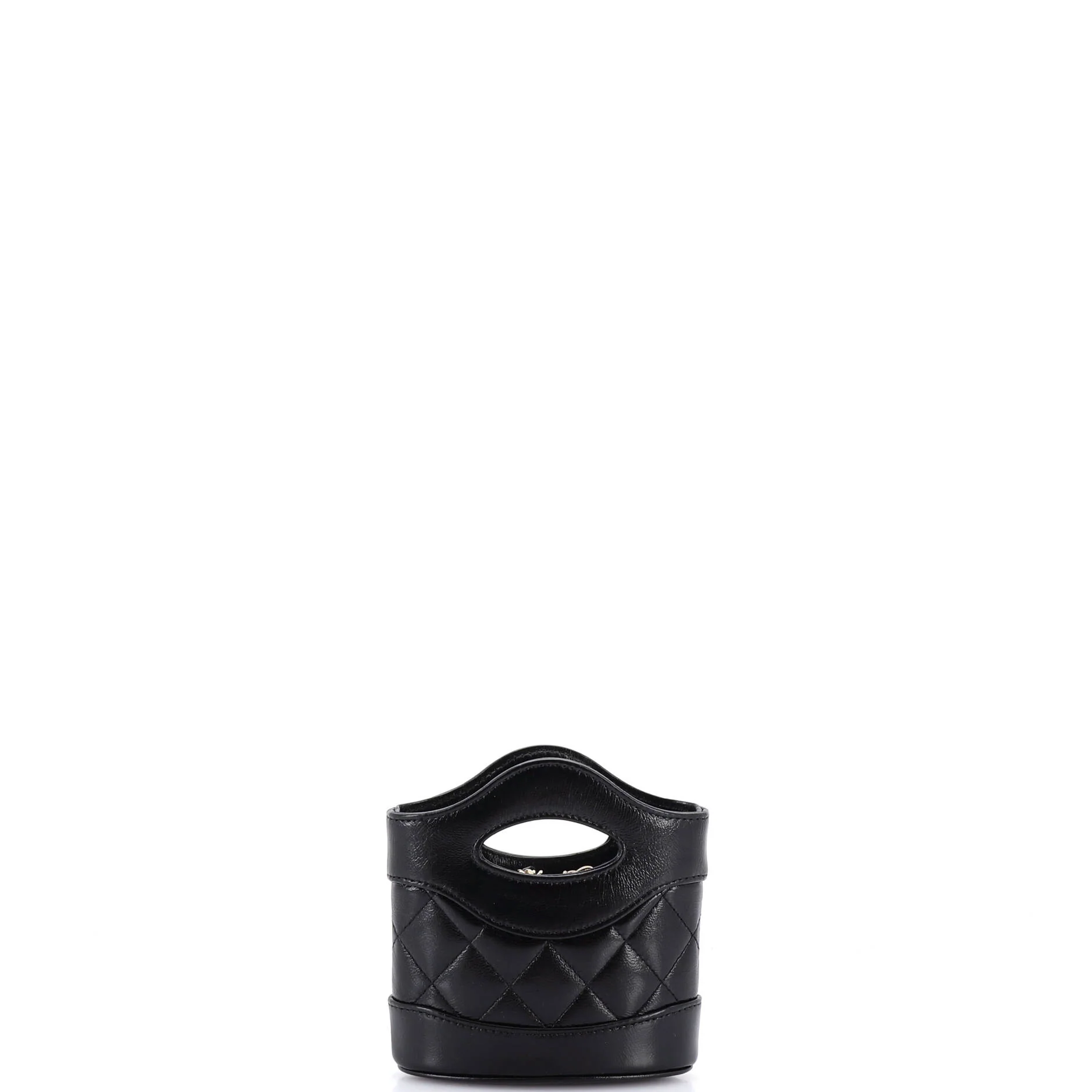 31 Shopping Bag Clutch with Chain Quilted Calfskin Nano - Image 3