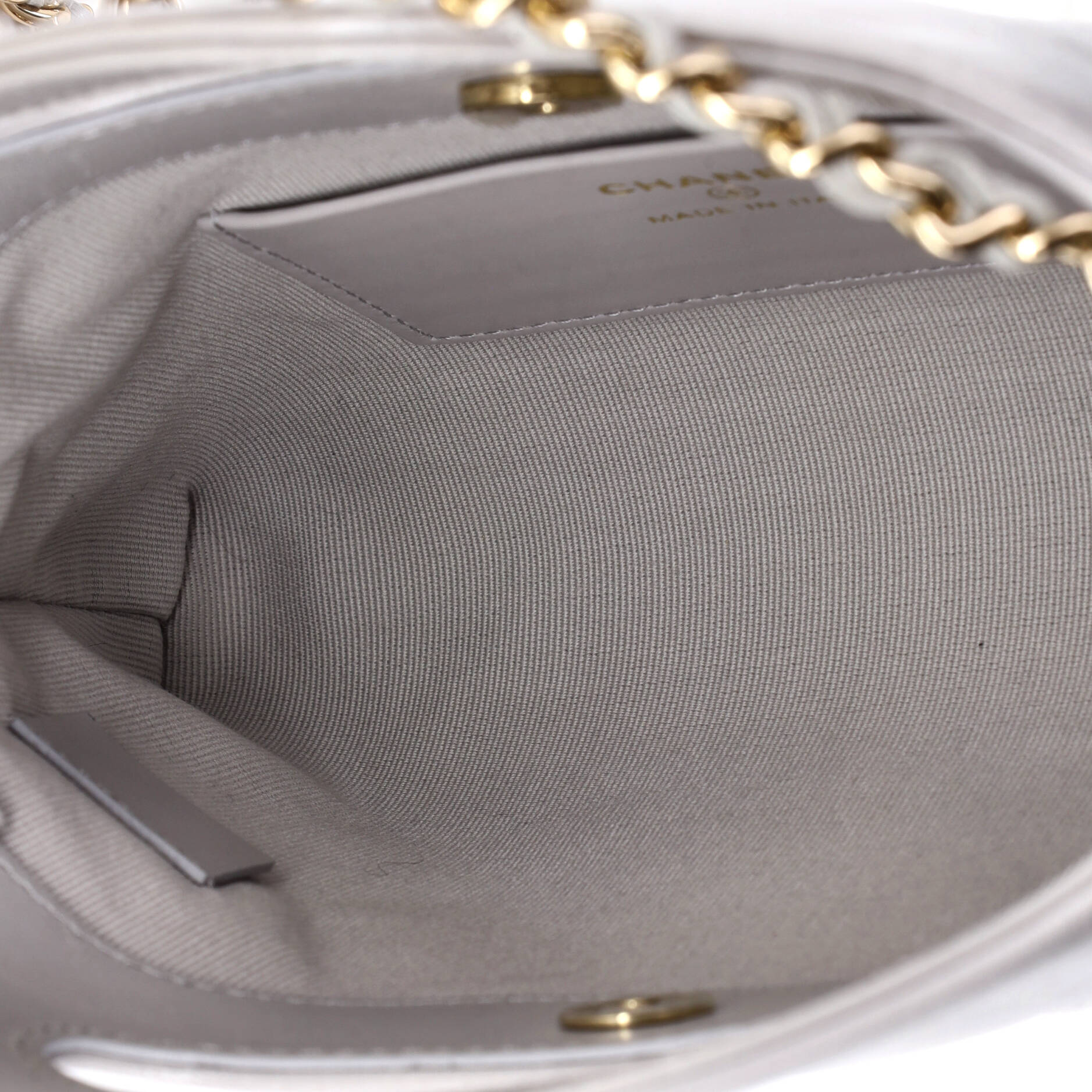 31 Shopping Bag Clutch with Chain Quilted Lambskin Small - Image 5