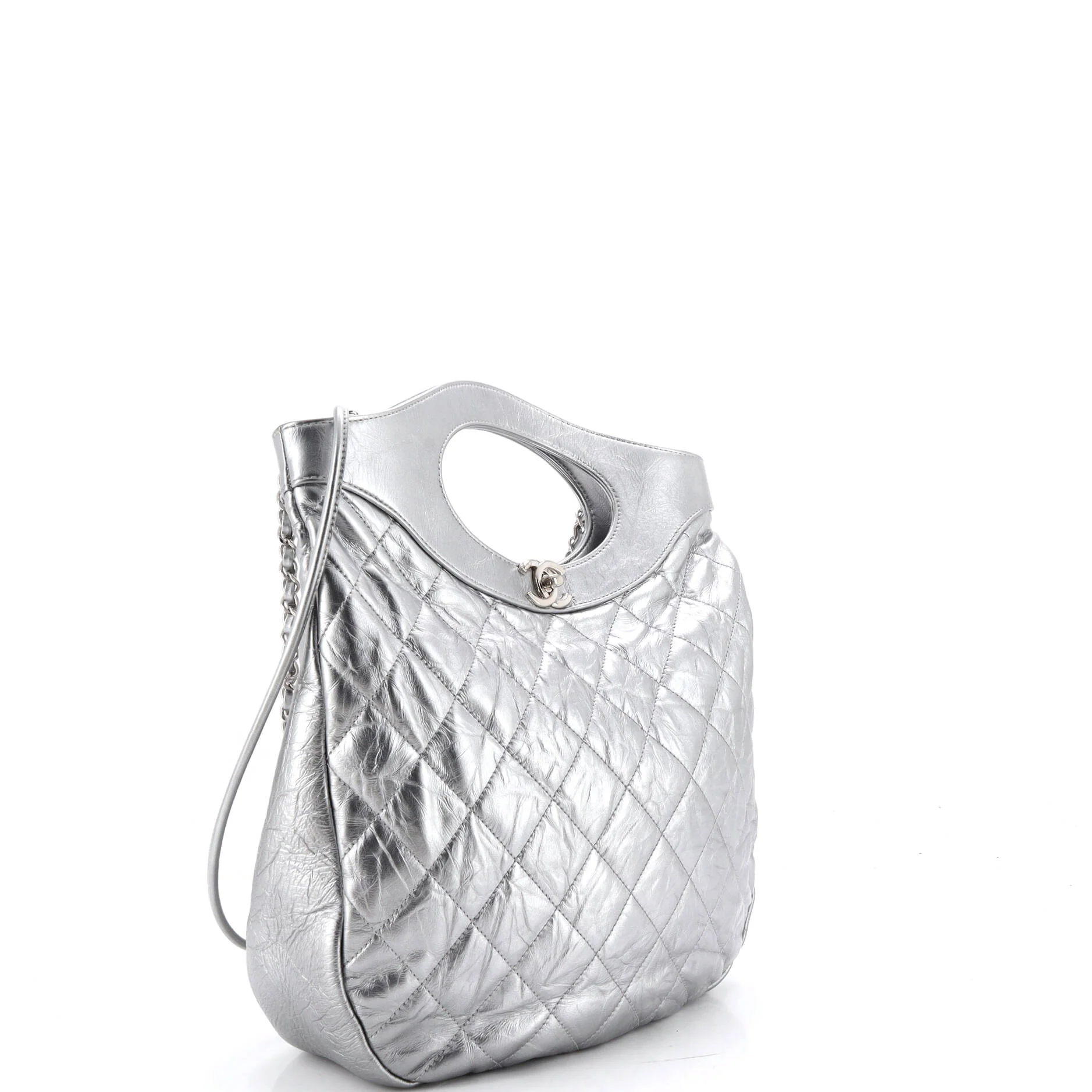 31 Shopping Bag Quilted Crumpled Calfskin Tall - Image 2
