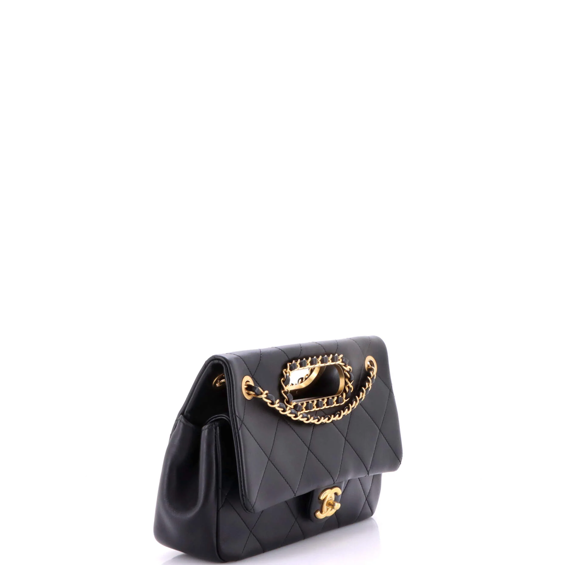 A Real Catch Flap Bag Quilted Lambskin Medium - Image 2