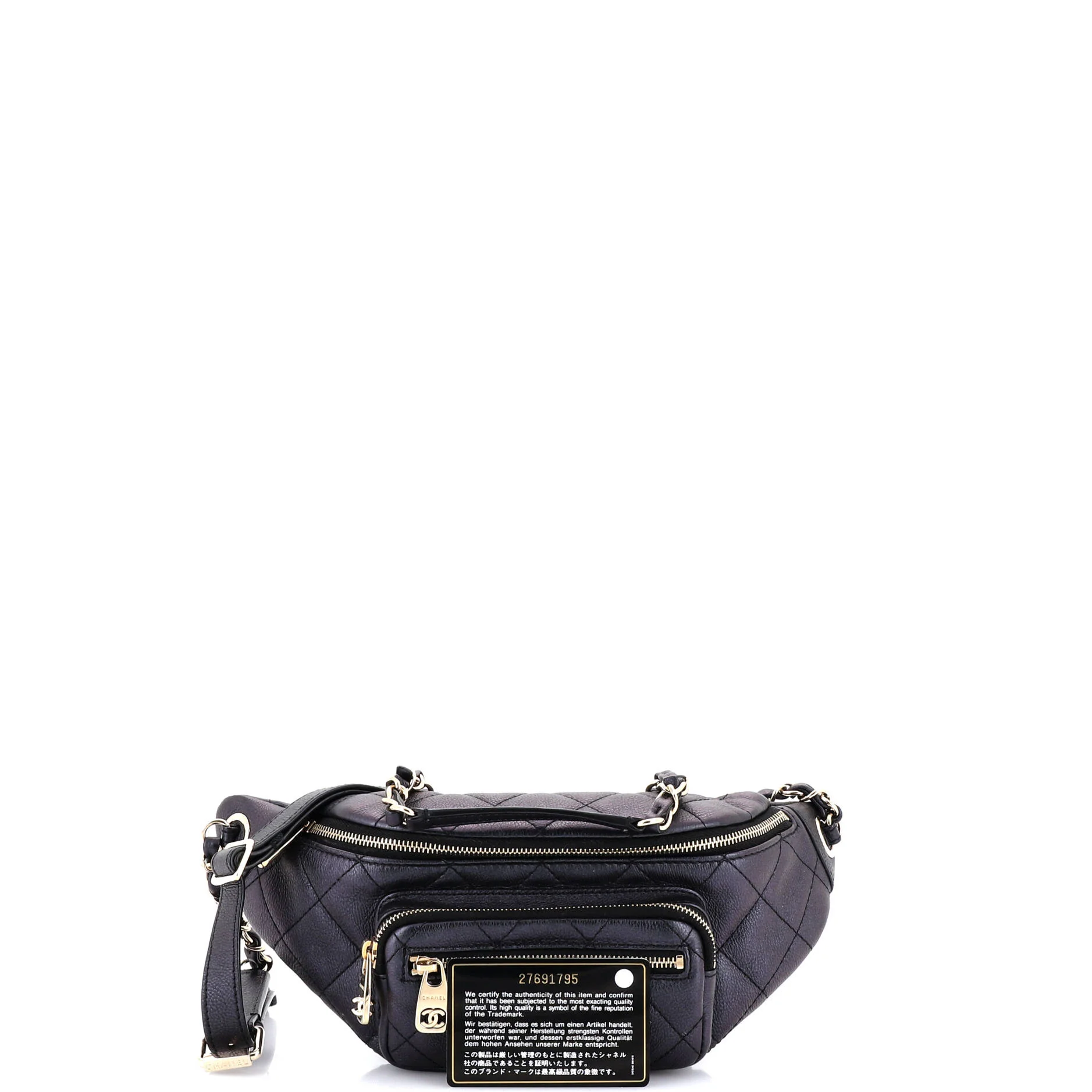 All About Waist Bag Quilted Iridescent Calfskin Small - Image 2