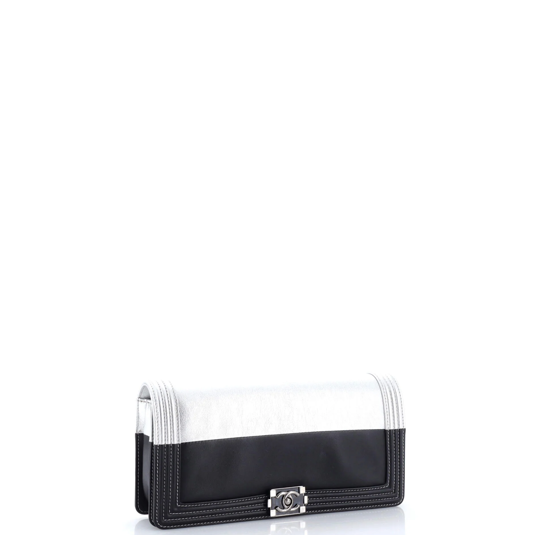 Bicolor Boy Flap Clutch Calfskin Small - Image 3