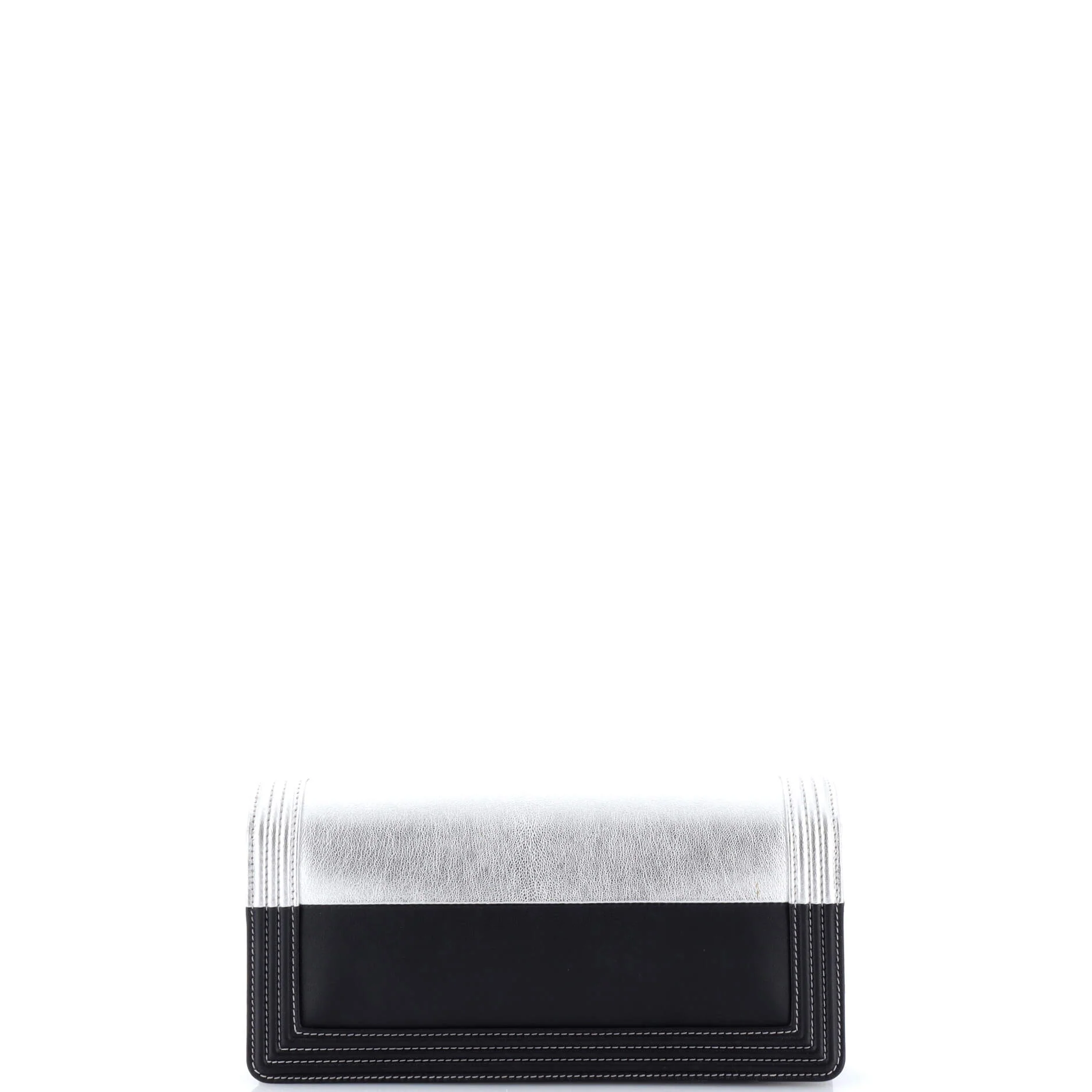 Bicolor Boy Flap Clutch Calfskin Small - Image 4
