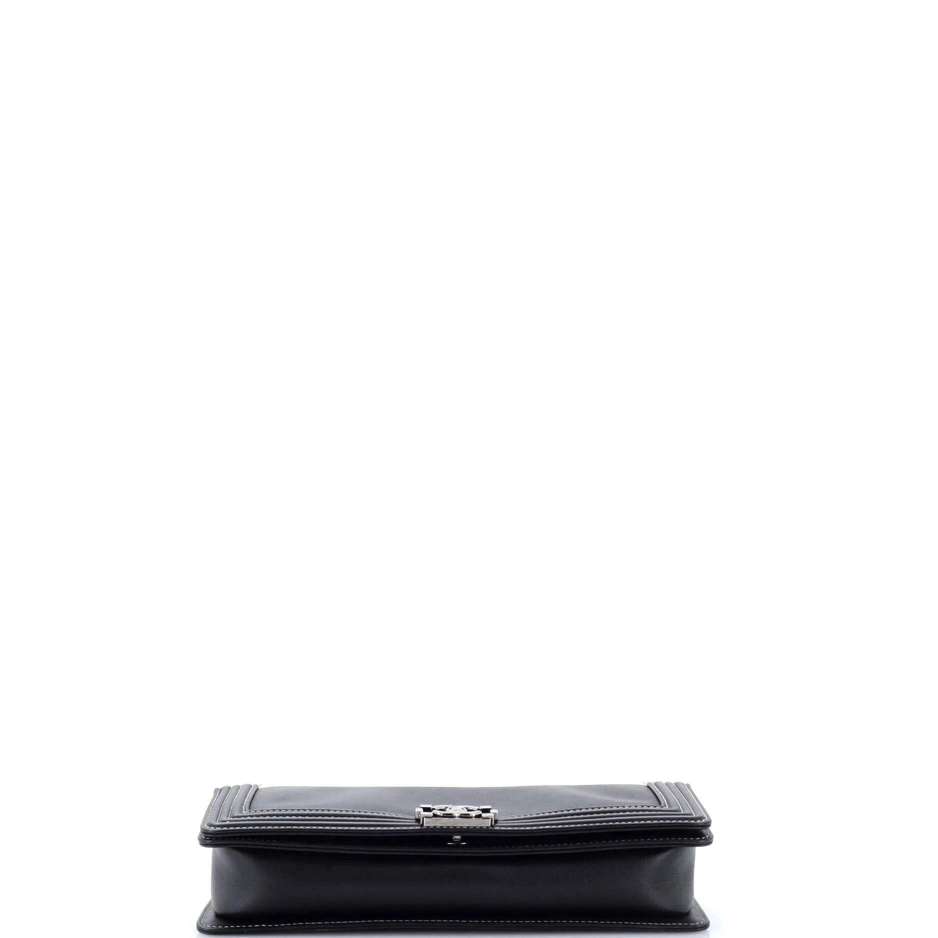 Bicolor Boy Flap Clutch Calfskin Small - Image 5