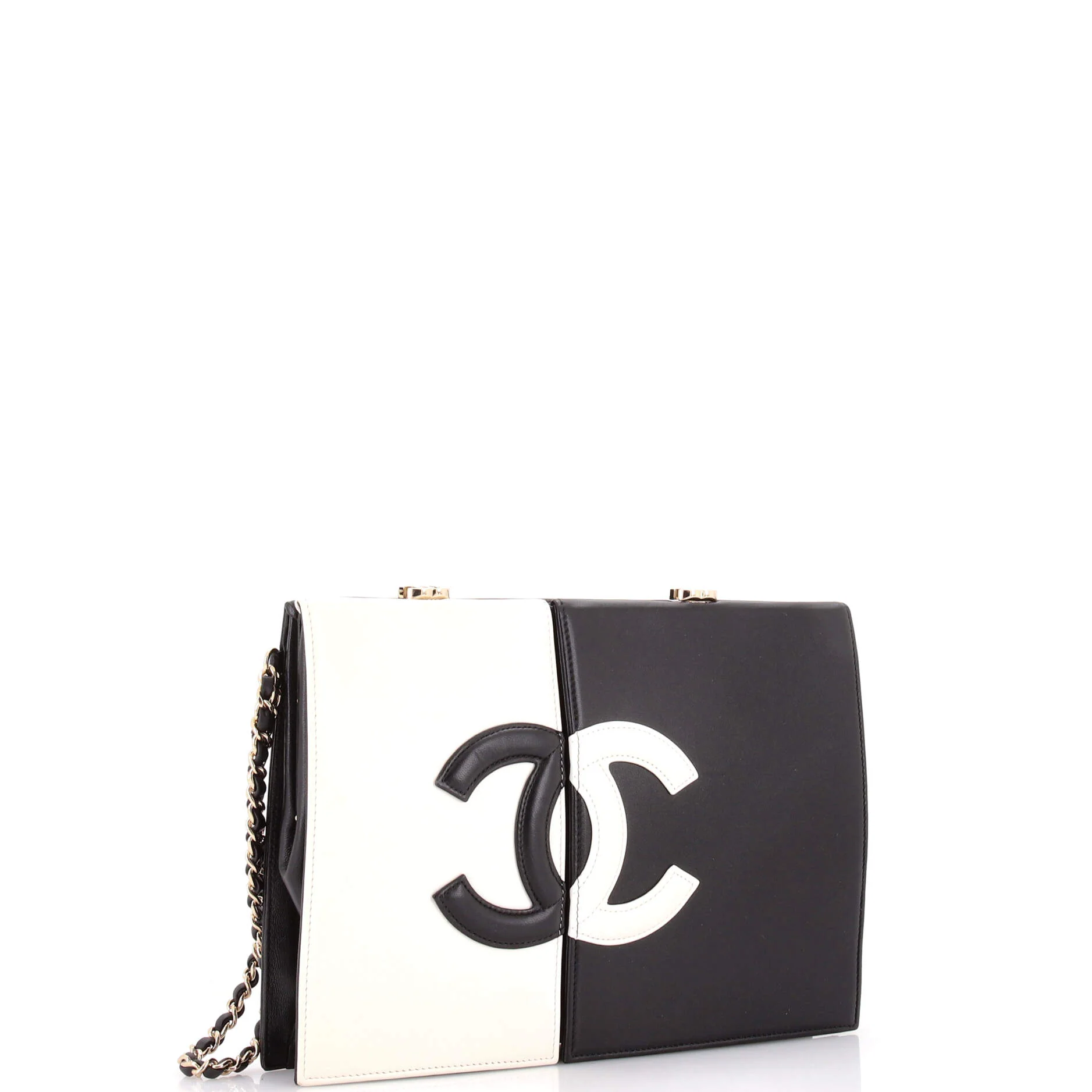 Bicolor CC Split Clutch Lambskin - Image 3