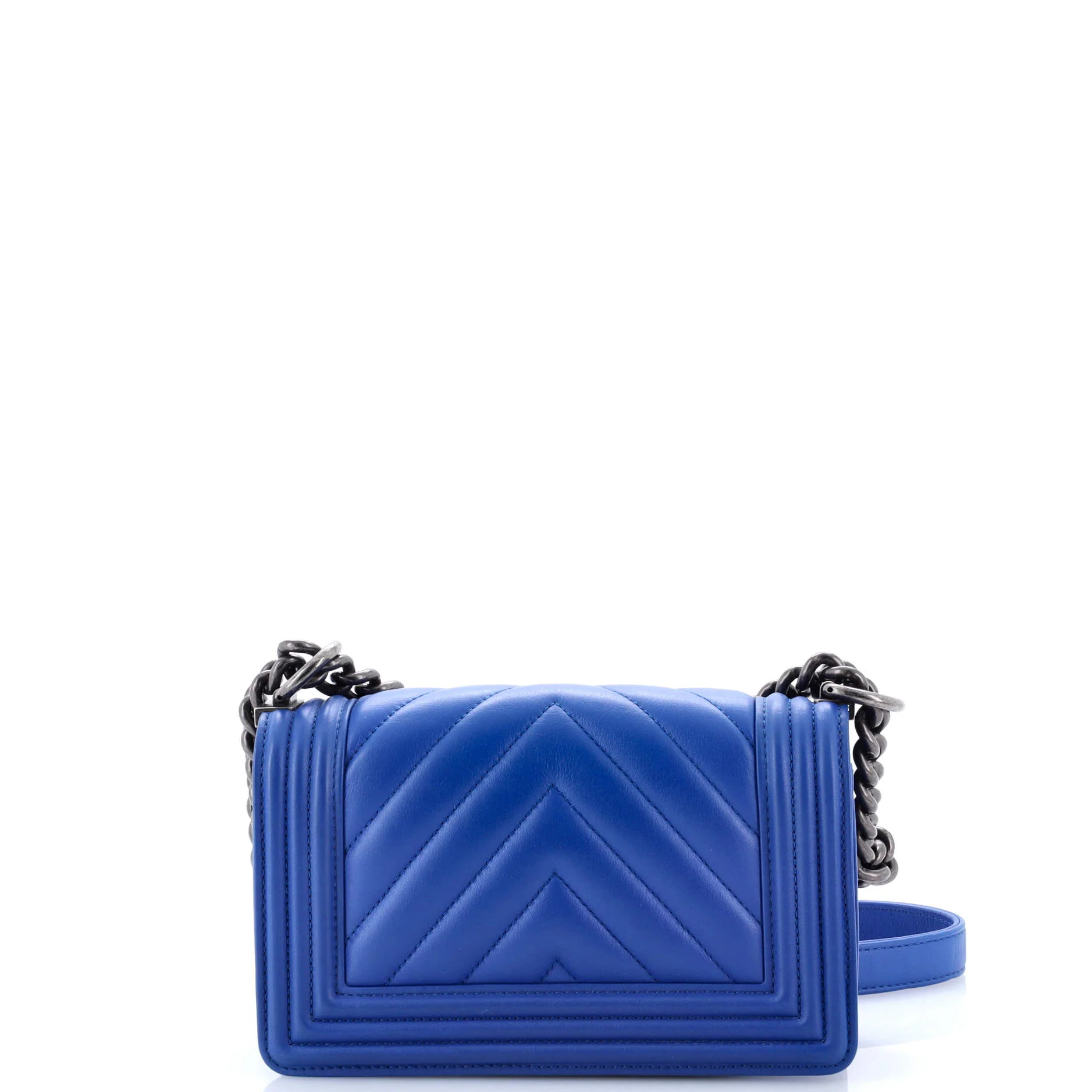 Boy Flap Bag Chevron Calfskin Small - Image 3