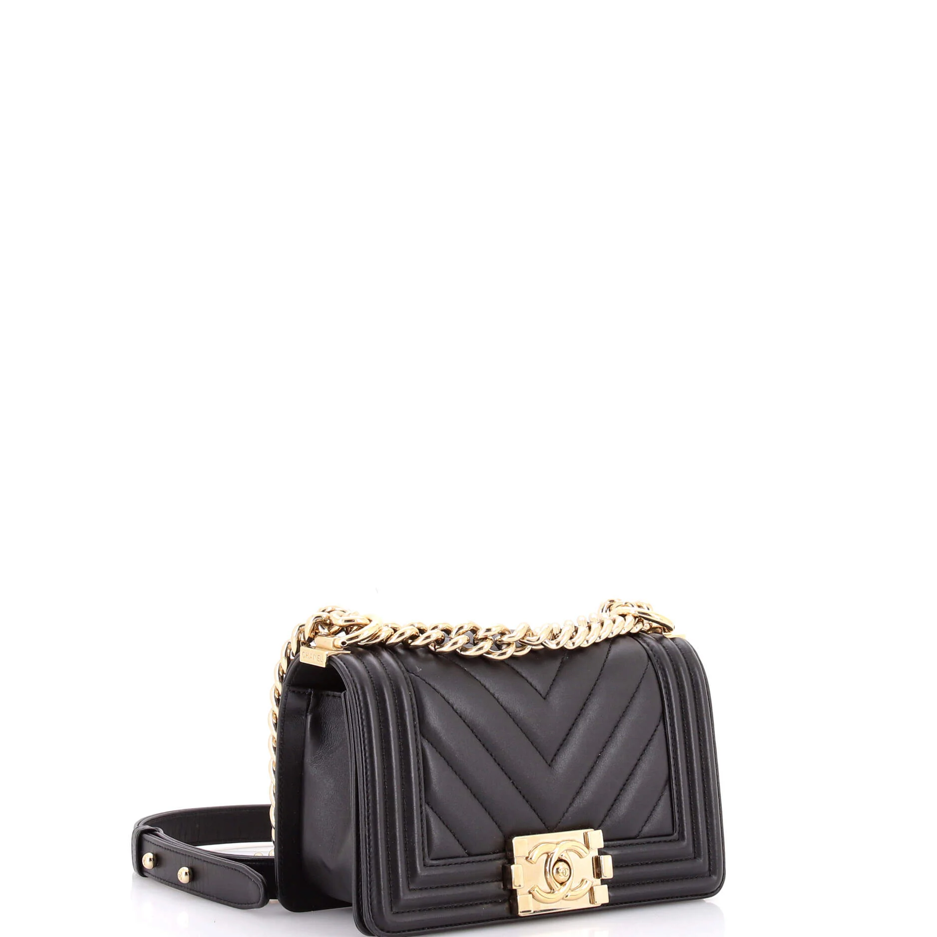 Boy Flap Bag Chevron Calfskin Small - Image 3