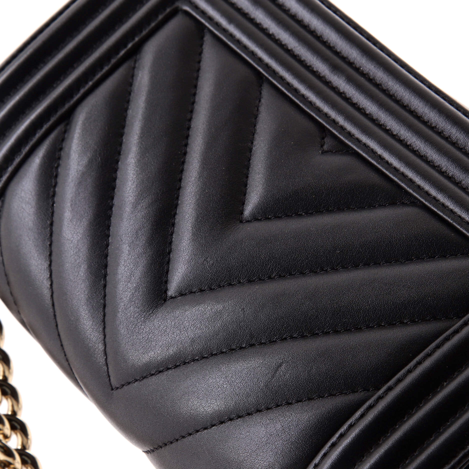 Boy Flap Bag Chevron Calfskin Small - Image 8