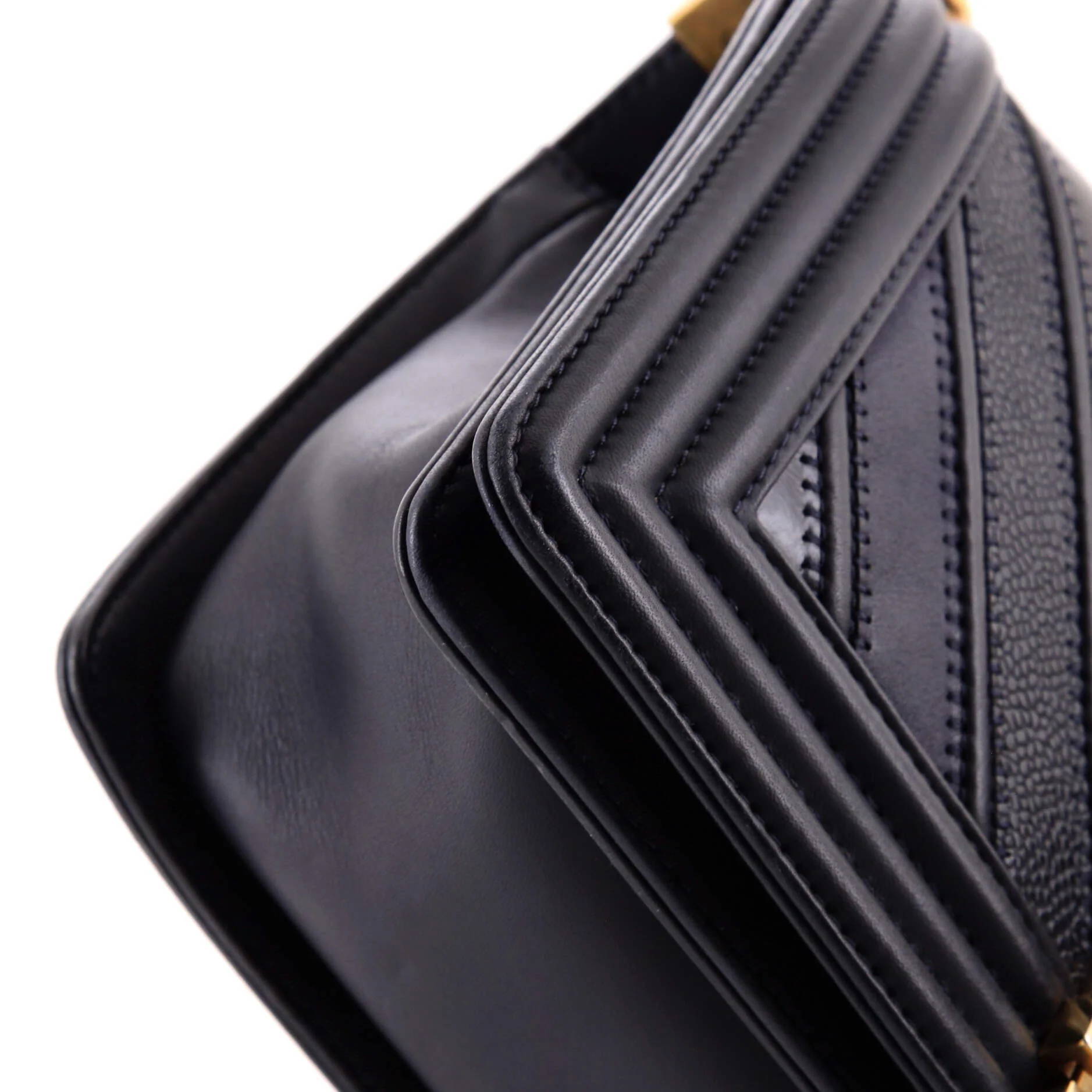 Boy Flap Bag Chevron Caviar and Calfskin Old Medium - Image 7