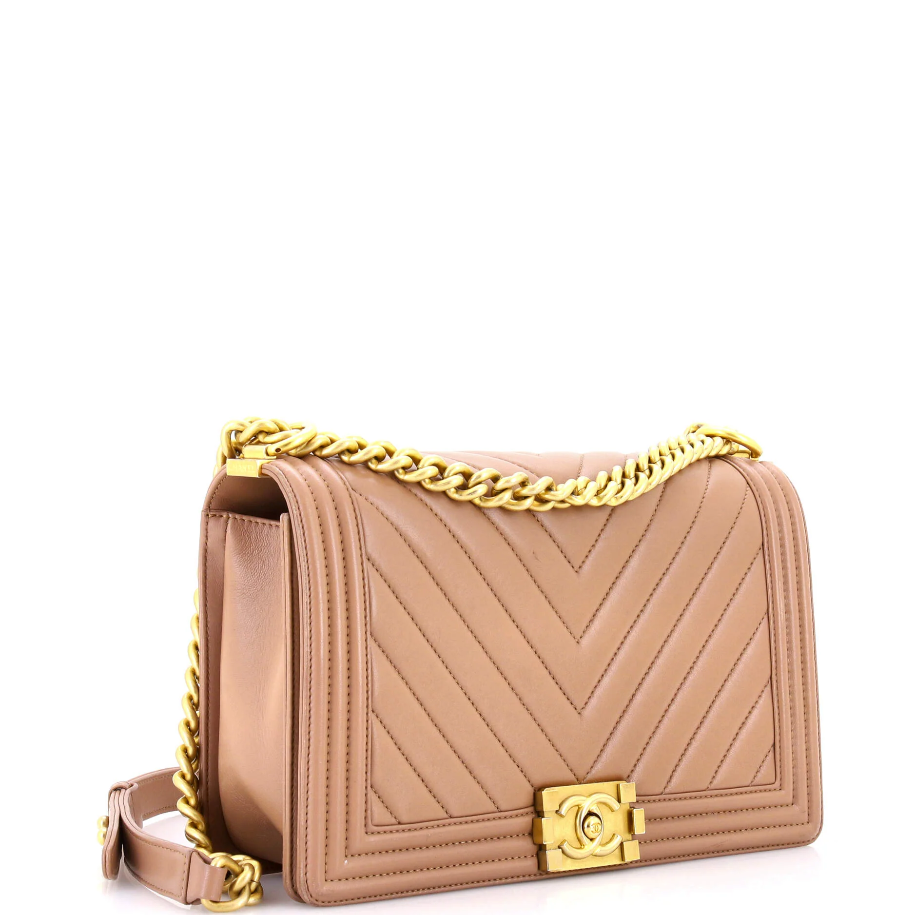 Boy Flap Bag Chevron Lambskin New Medium - Image 3