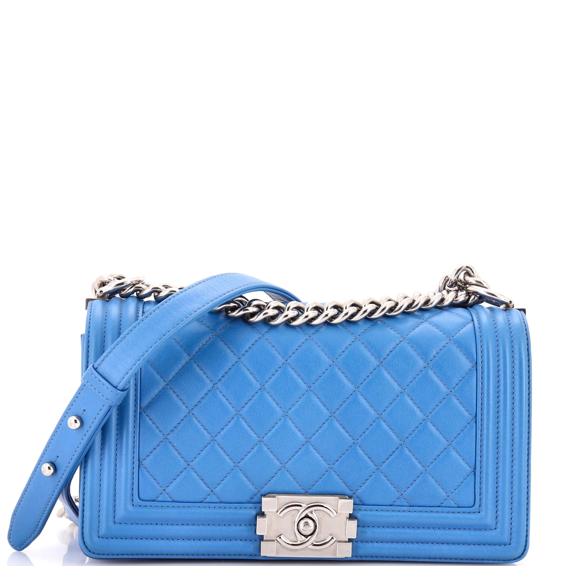 Boy Flap Bag Quilted Calfskin Old Medium