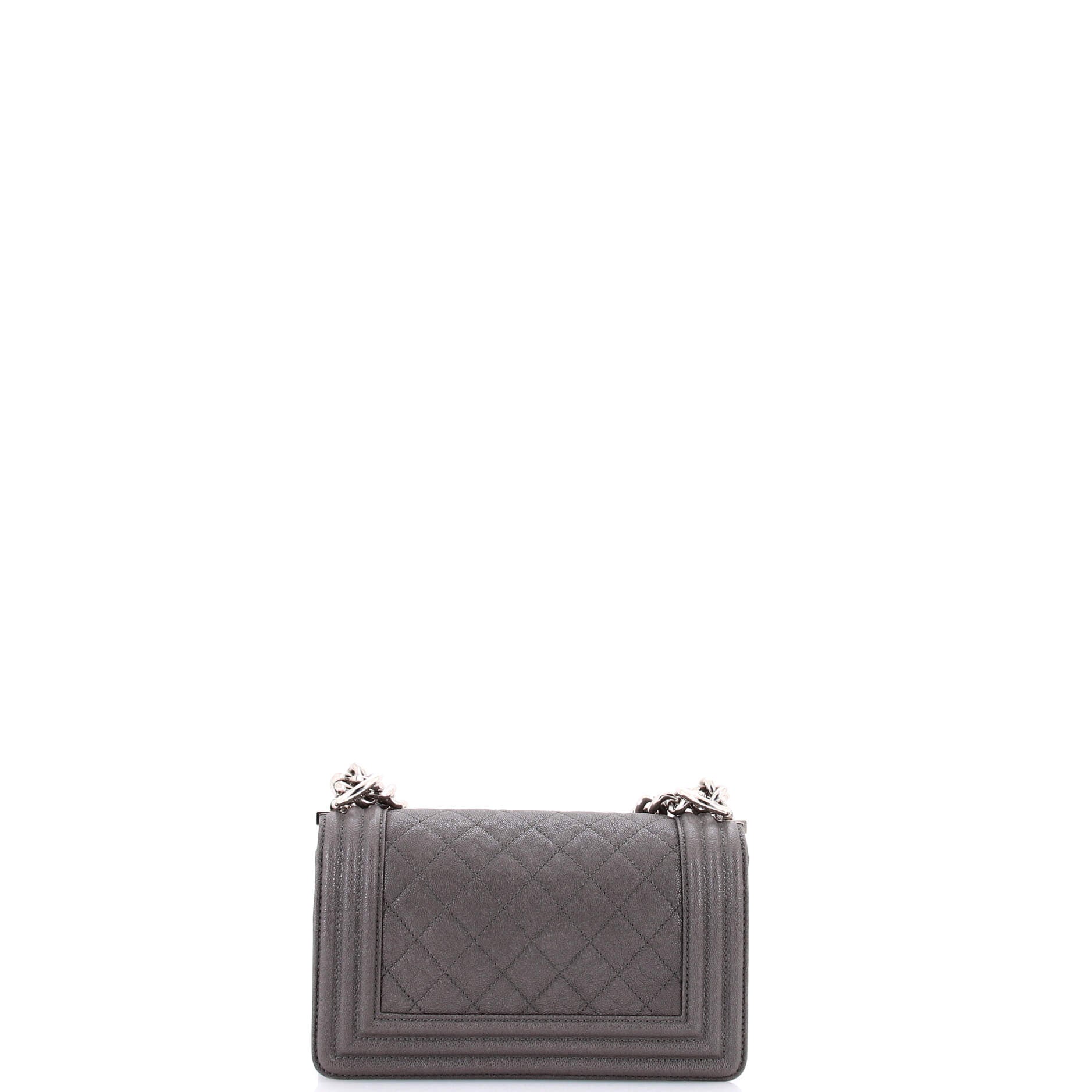 Boy Flap Bag Quilted Caviar Small - Image 4