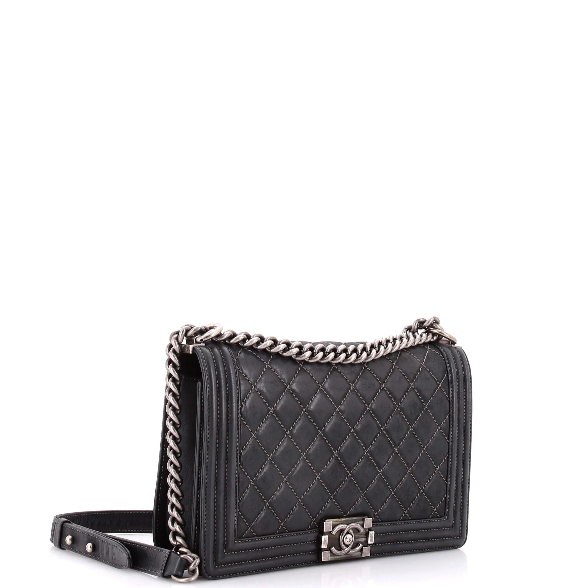 Boy Flap Bag Quilted Lambskin New Medium - Image 2