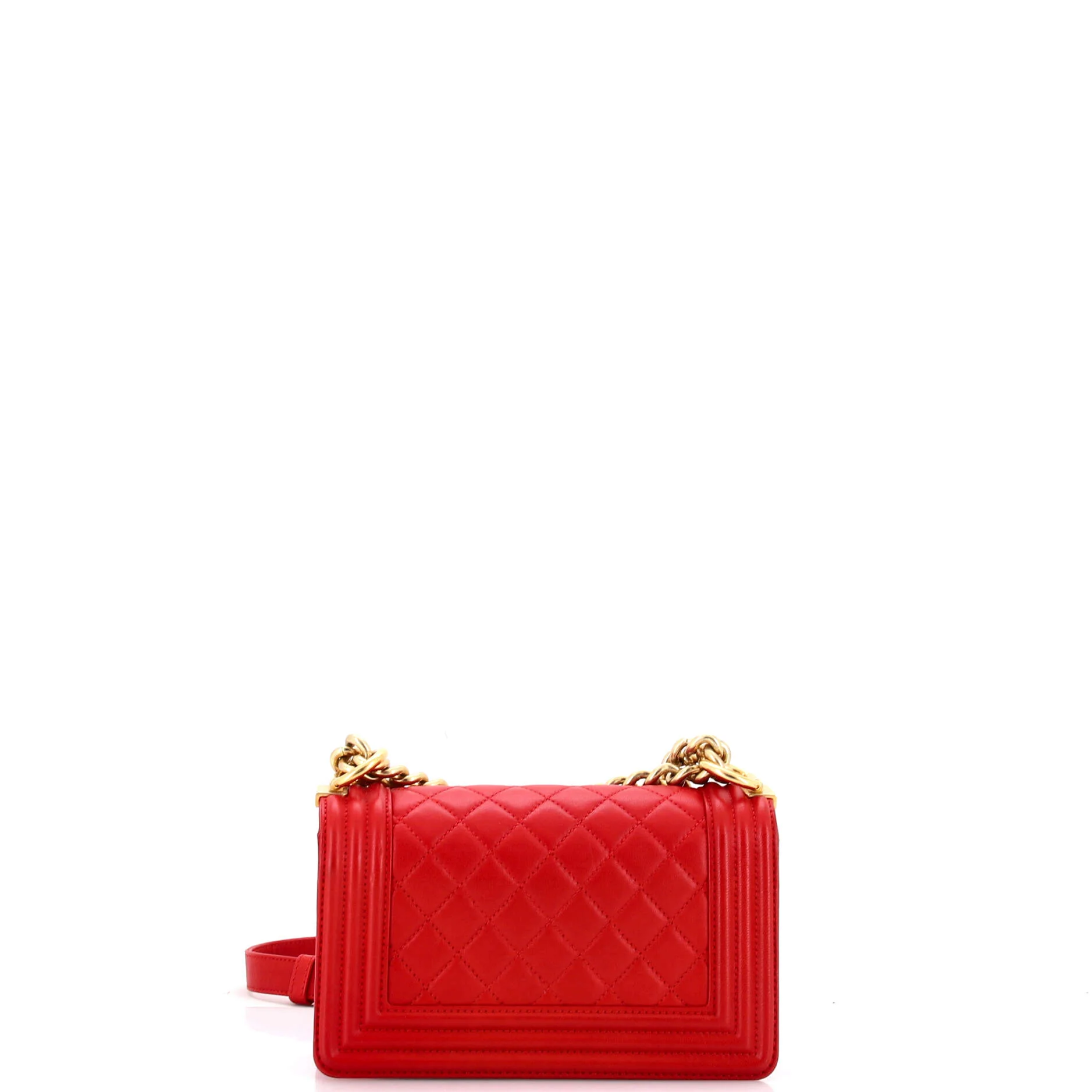 Boy Flap Bag Quilted Lambskin Small - Image 3