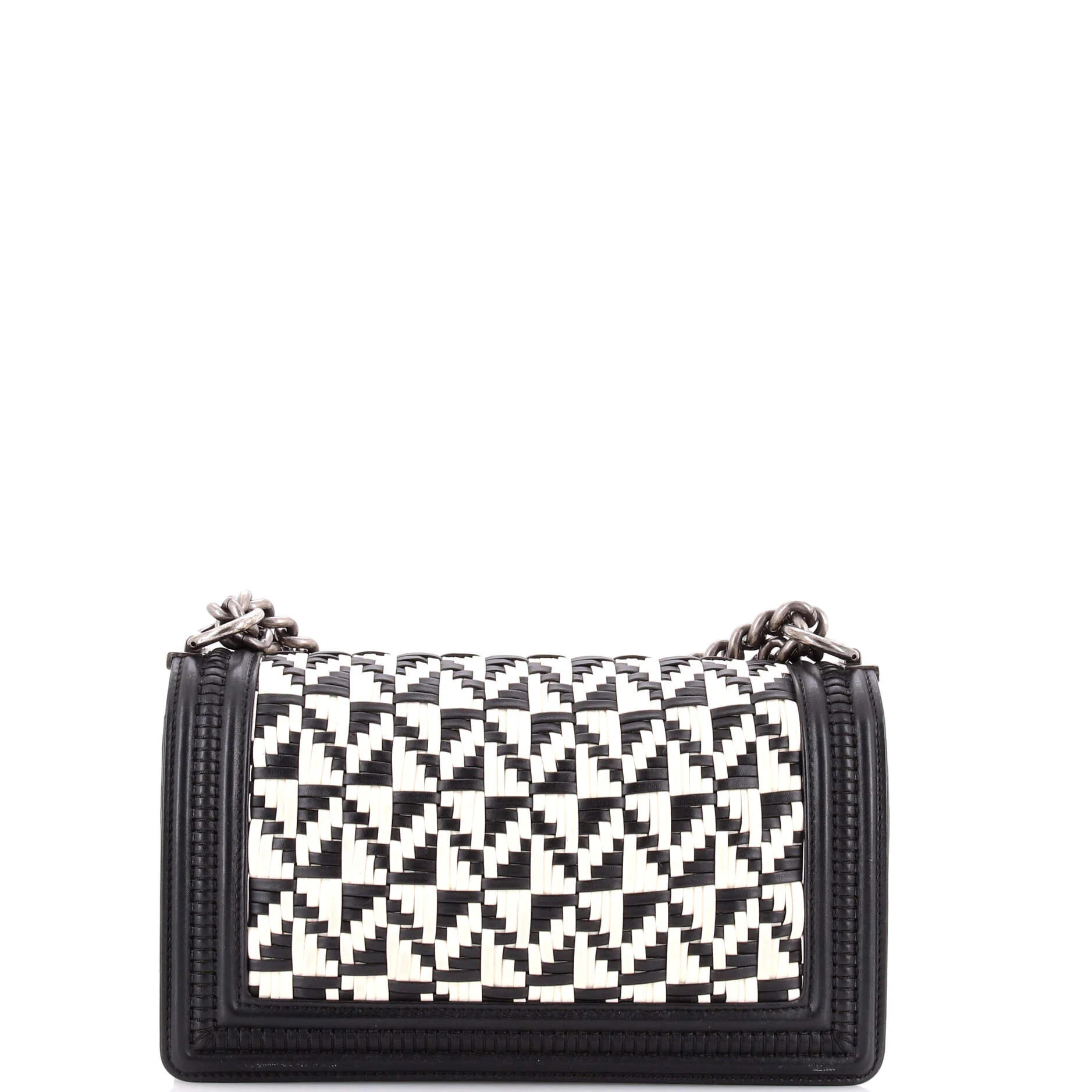 Boy Flap Bag Woven Calfskin Old Medium - Image 3