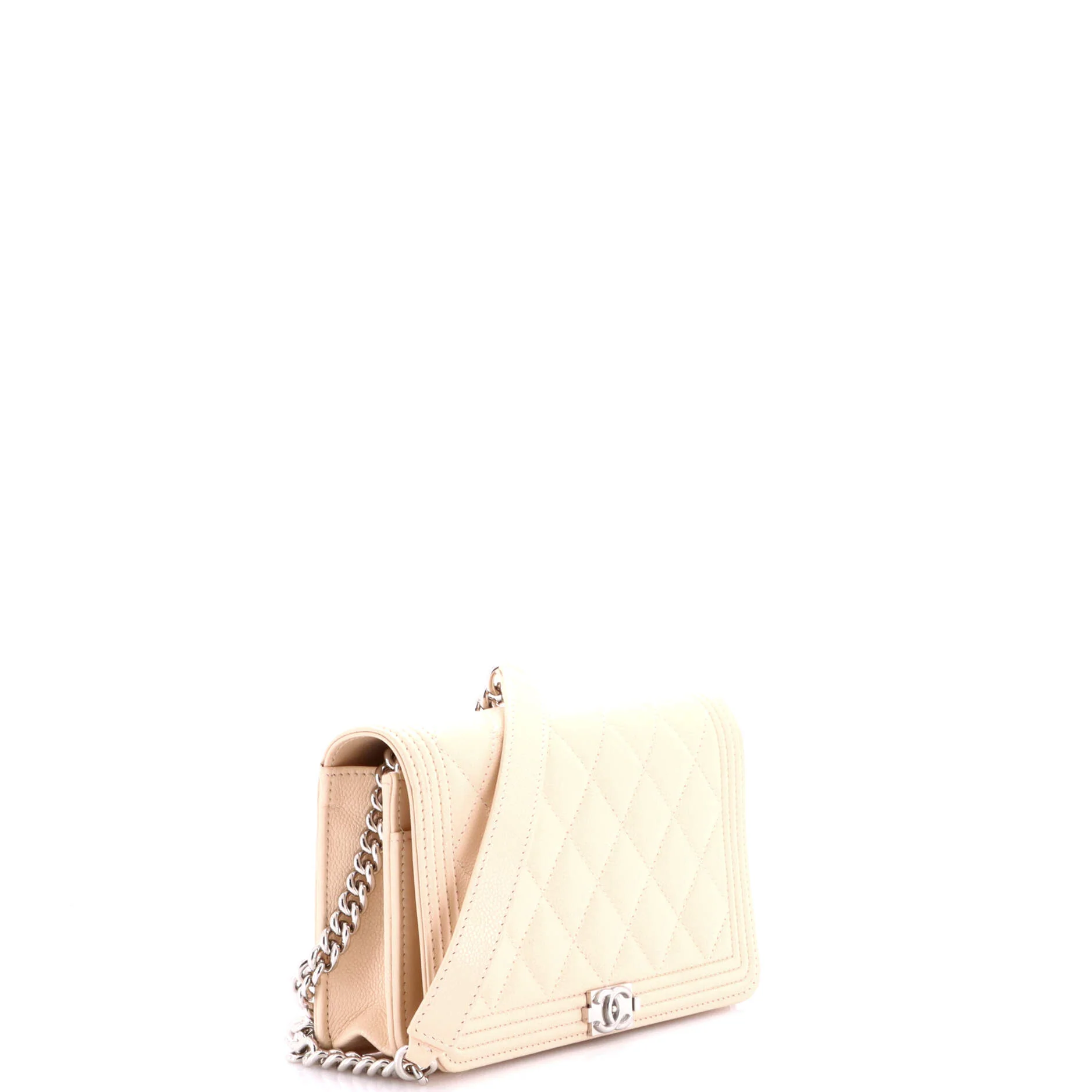 Boy Wallet on Chain Quilted Caviar - Image 2