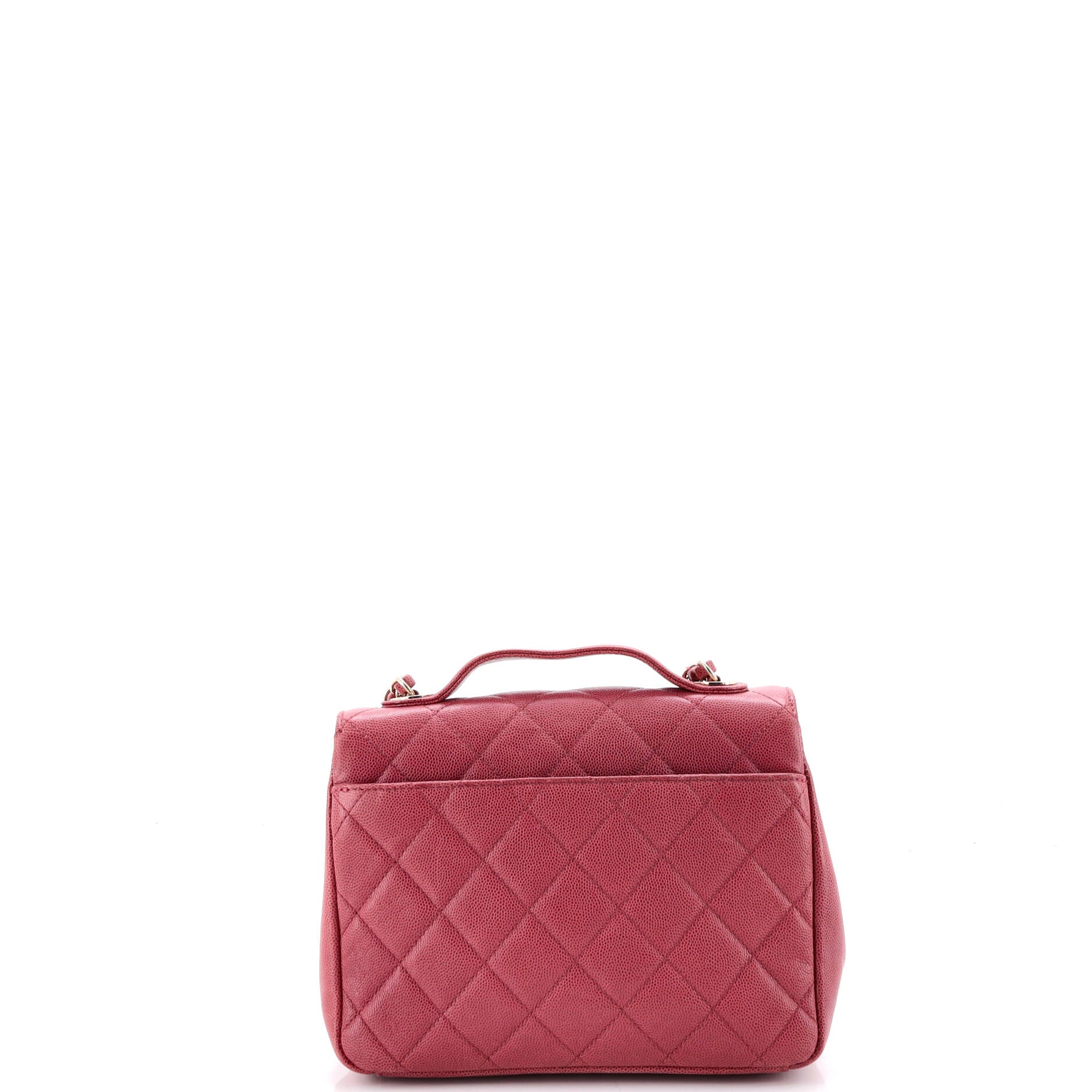 Business Affinity Flap Bag Quilted Caviar Small - Image 3