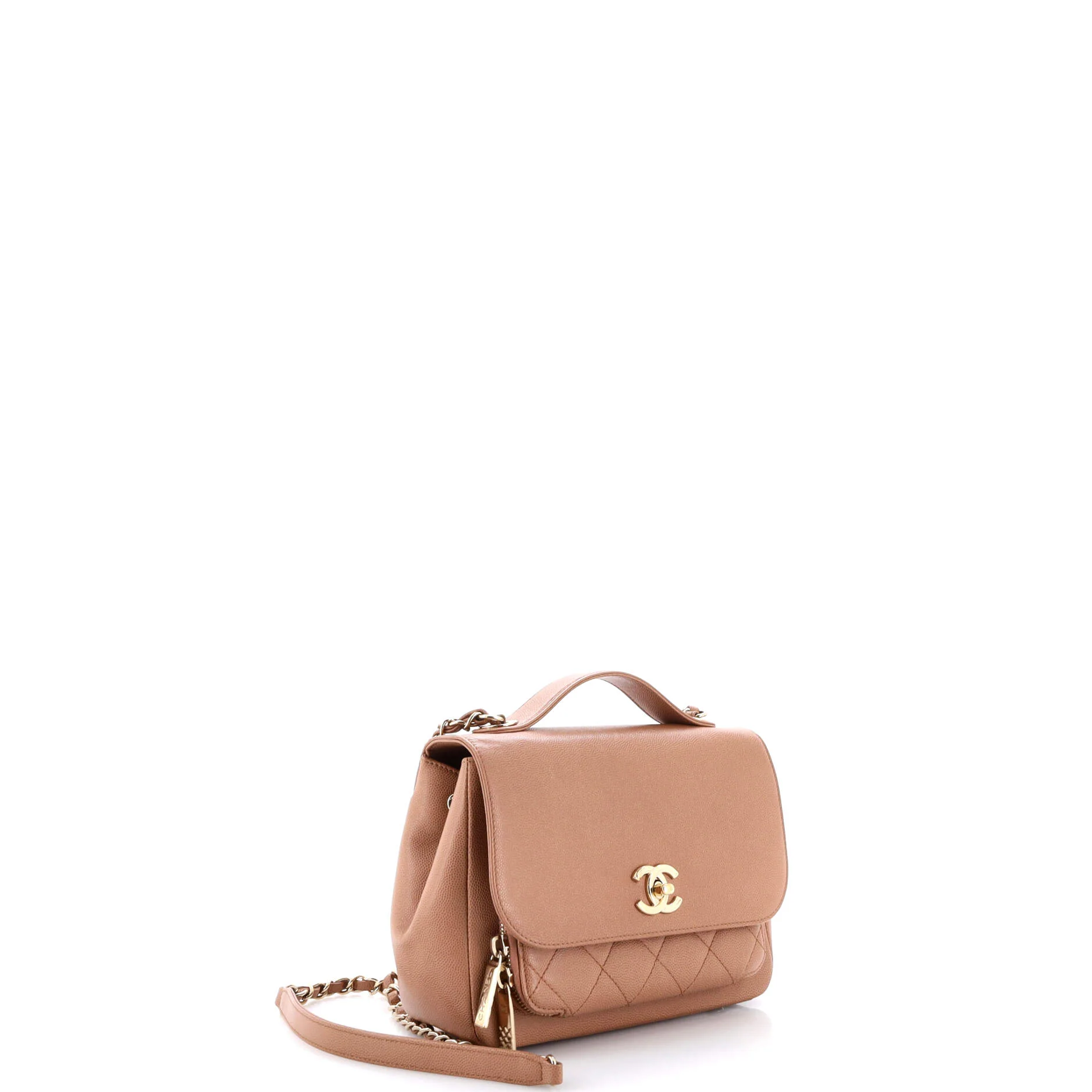 Business Affinity Flap Bag Quilted Caviar Small - Image 3