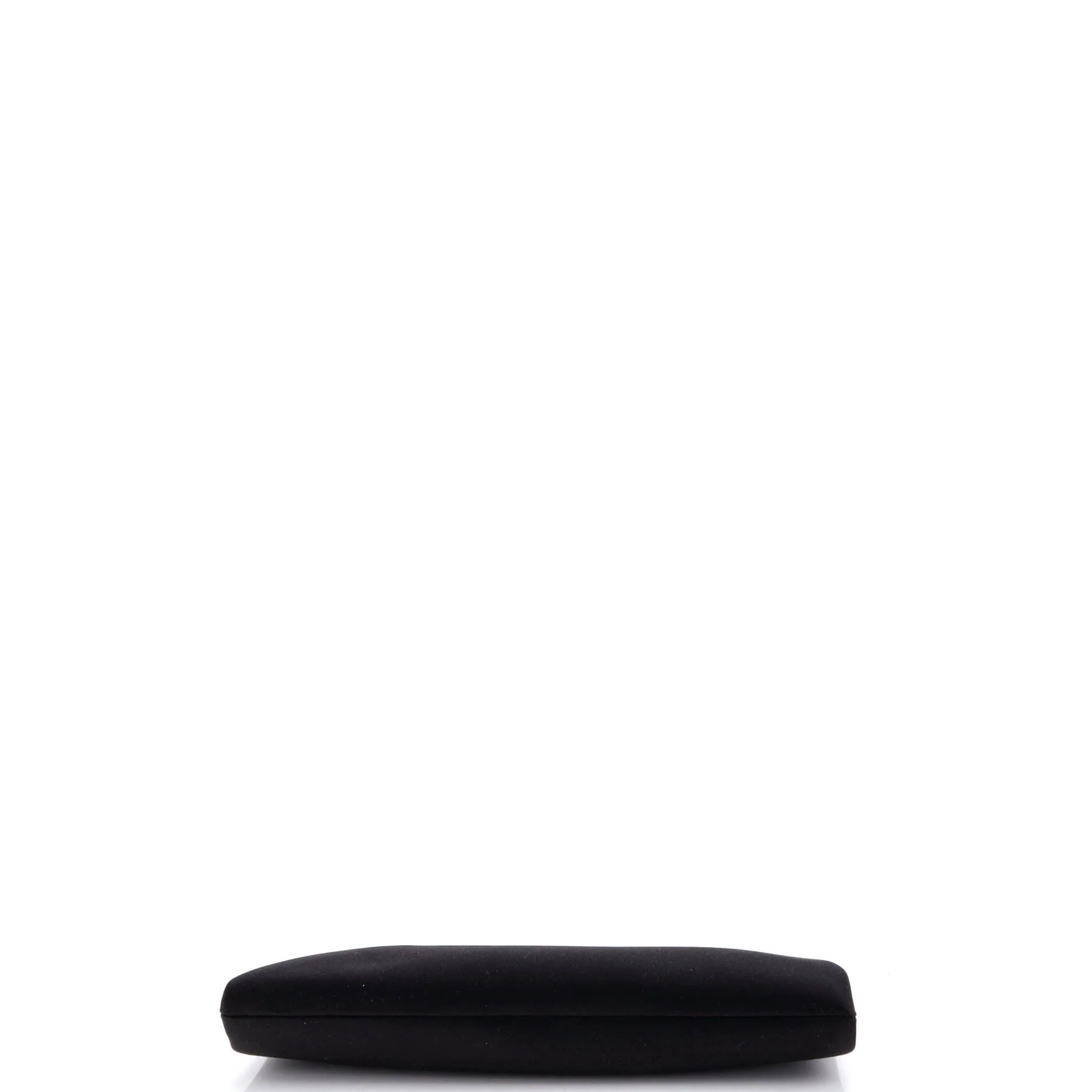 Camellia Clasp Clutch Satin with Crystals Long - Image 5