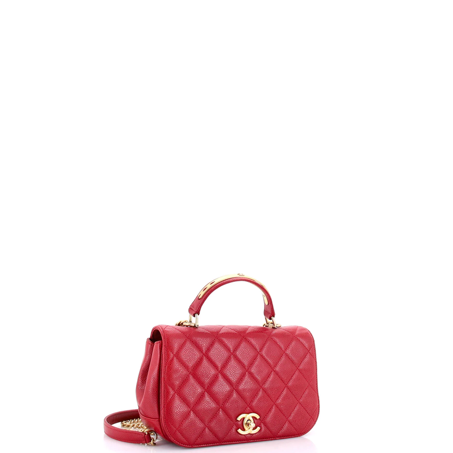 Carry Around Flap Bag Quilted Caviar Small - Image 2