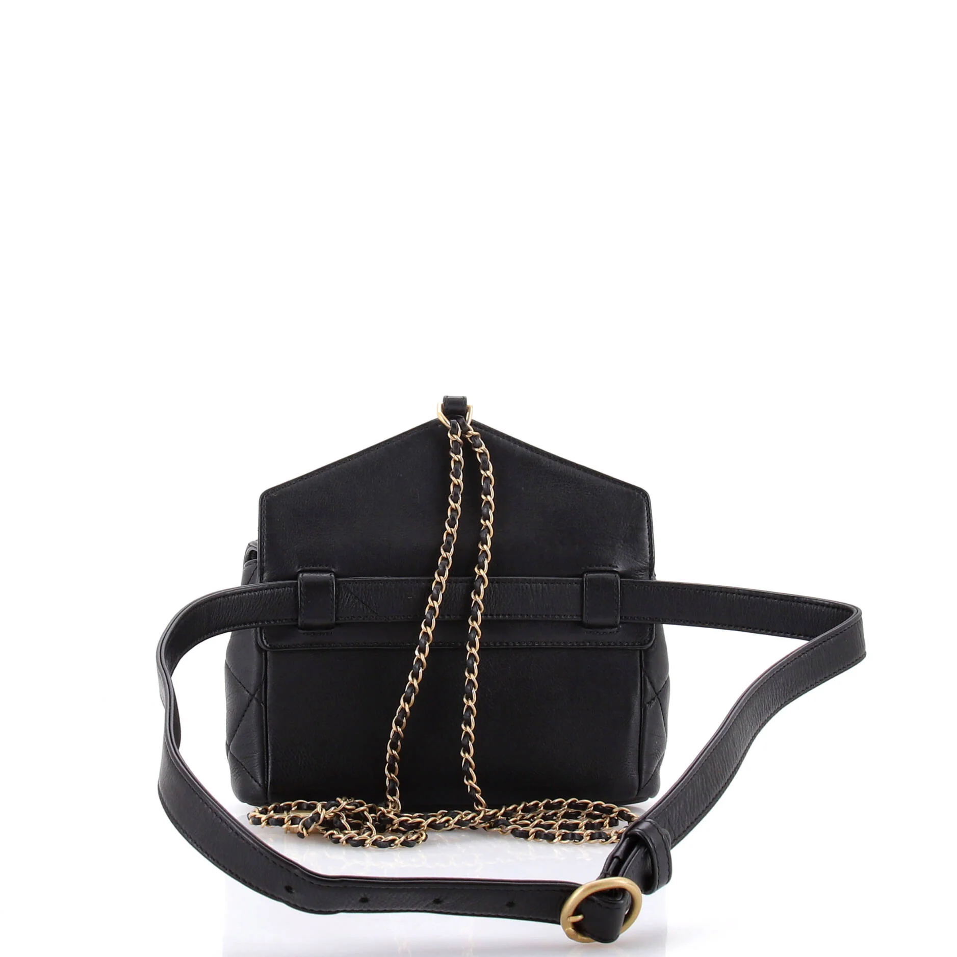 Carry With Chic Chain Flap Waist Bag Quilted Calfskin - Image 3