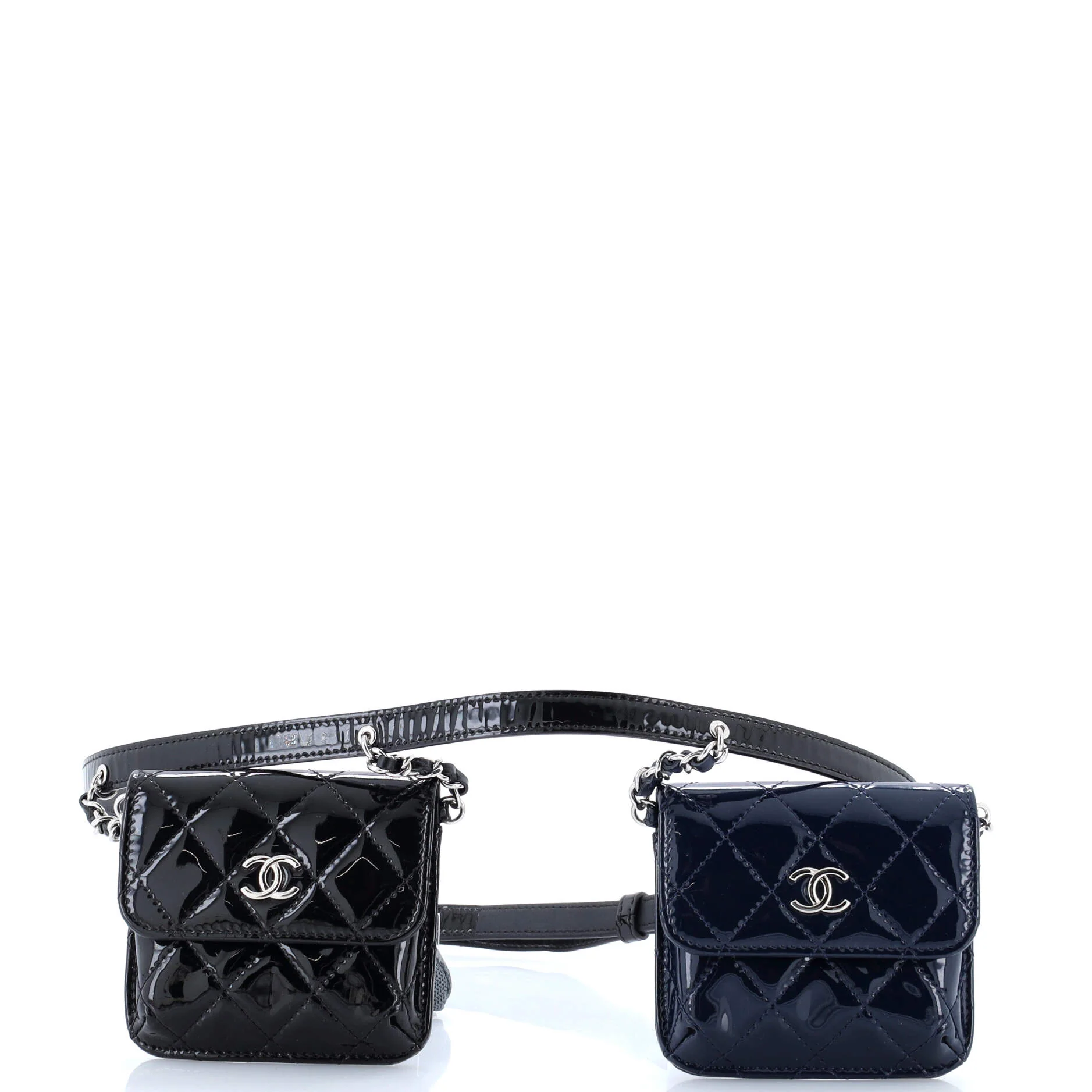 CC Belt In Love Waist Bag Quilted Patent Mini