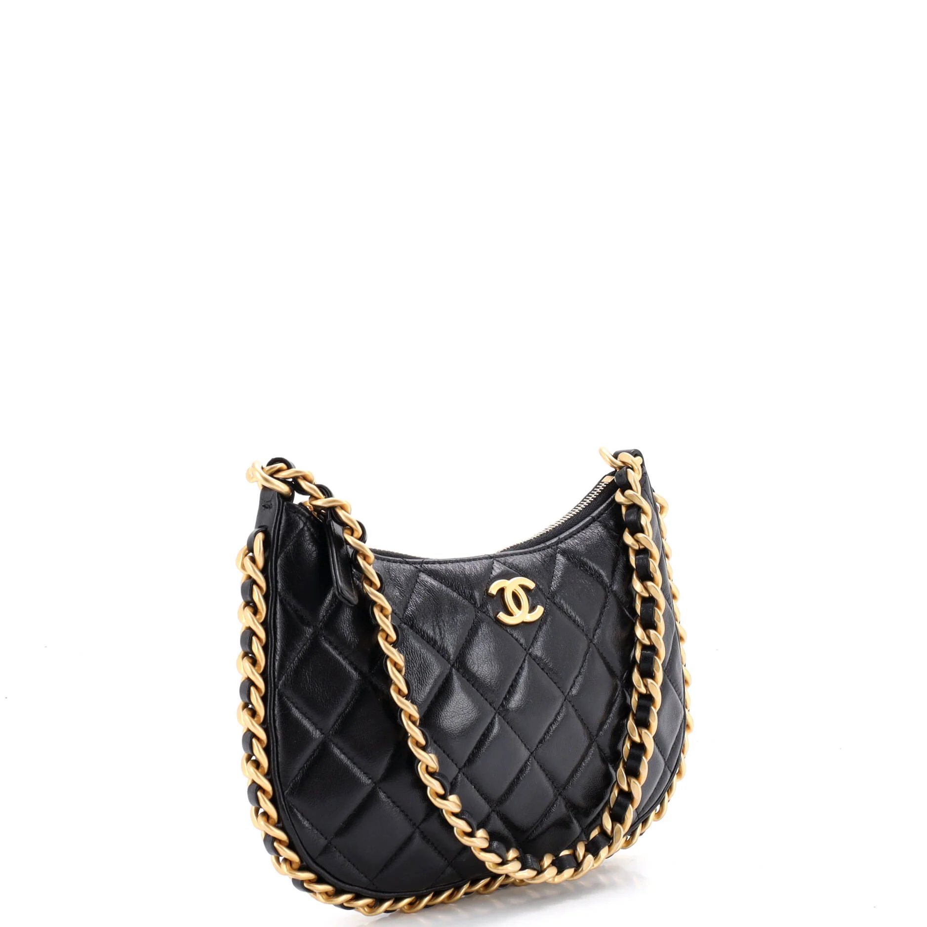 CC Chain Around Hobo Quilted Lambskin - Image 2