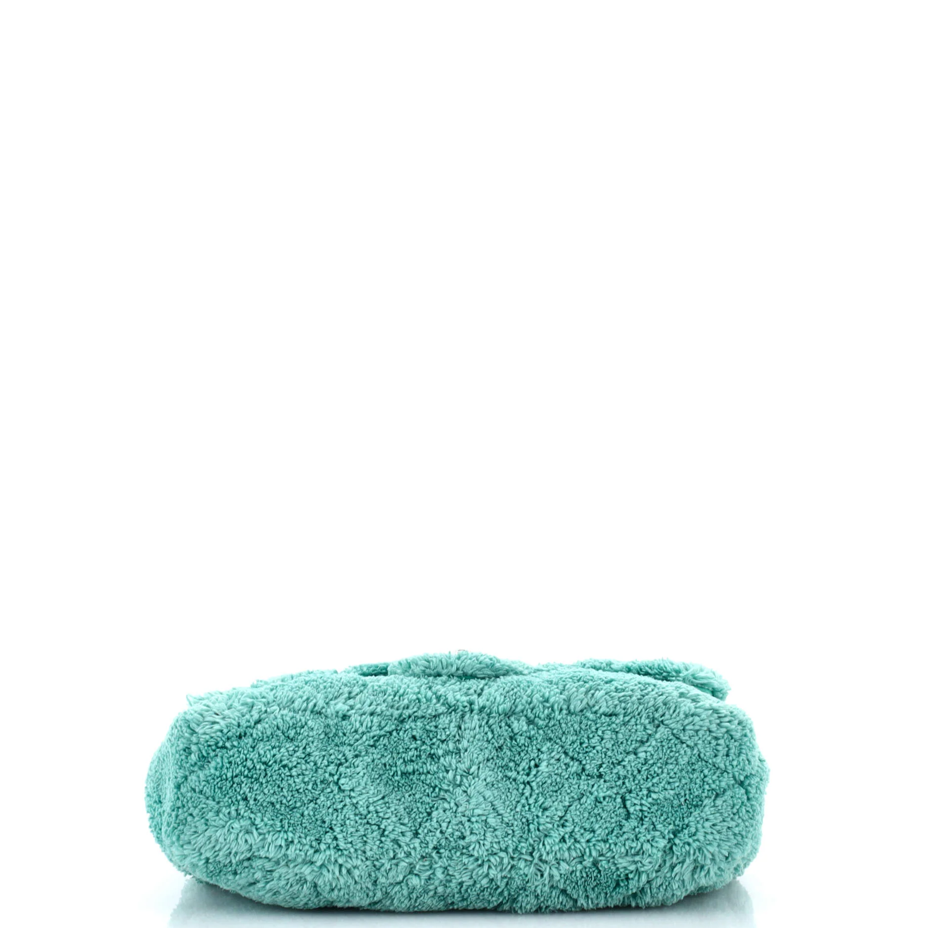 CC Chain Flap Bag Quilted Terry Cloth Medium - Image 5