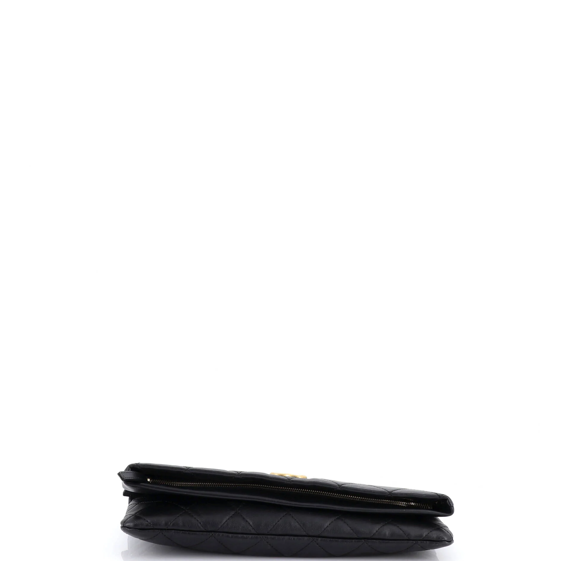 CC Foldover Clutch Quilted Lambskin Large - Image 4