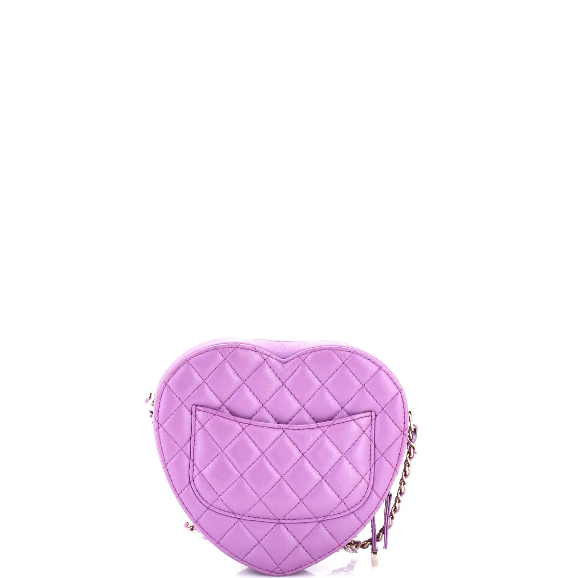 CC in Love Heart Bag Quilted Lambskin - Image 3